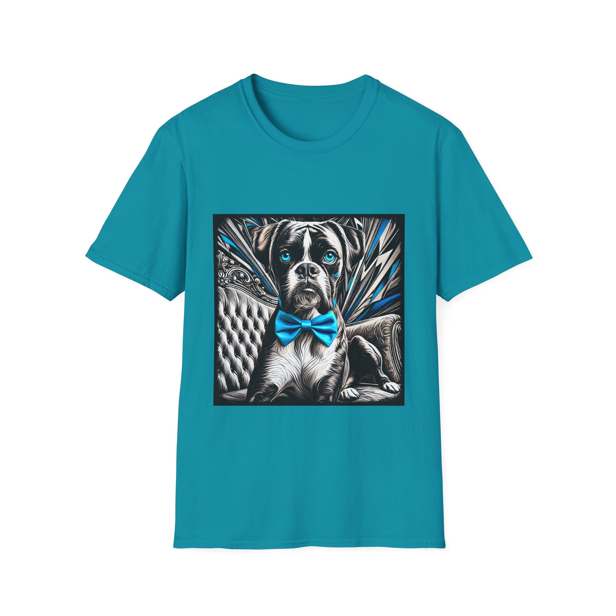 Boxer B&W Bold Blue Eyes | Unisex Dog T-Shirt
