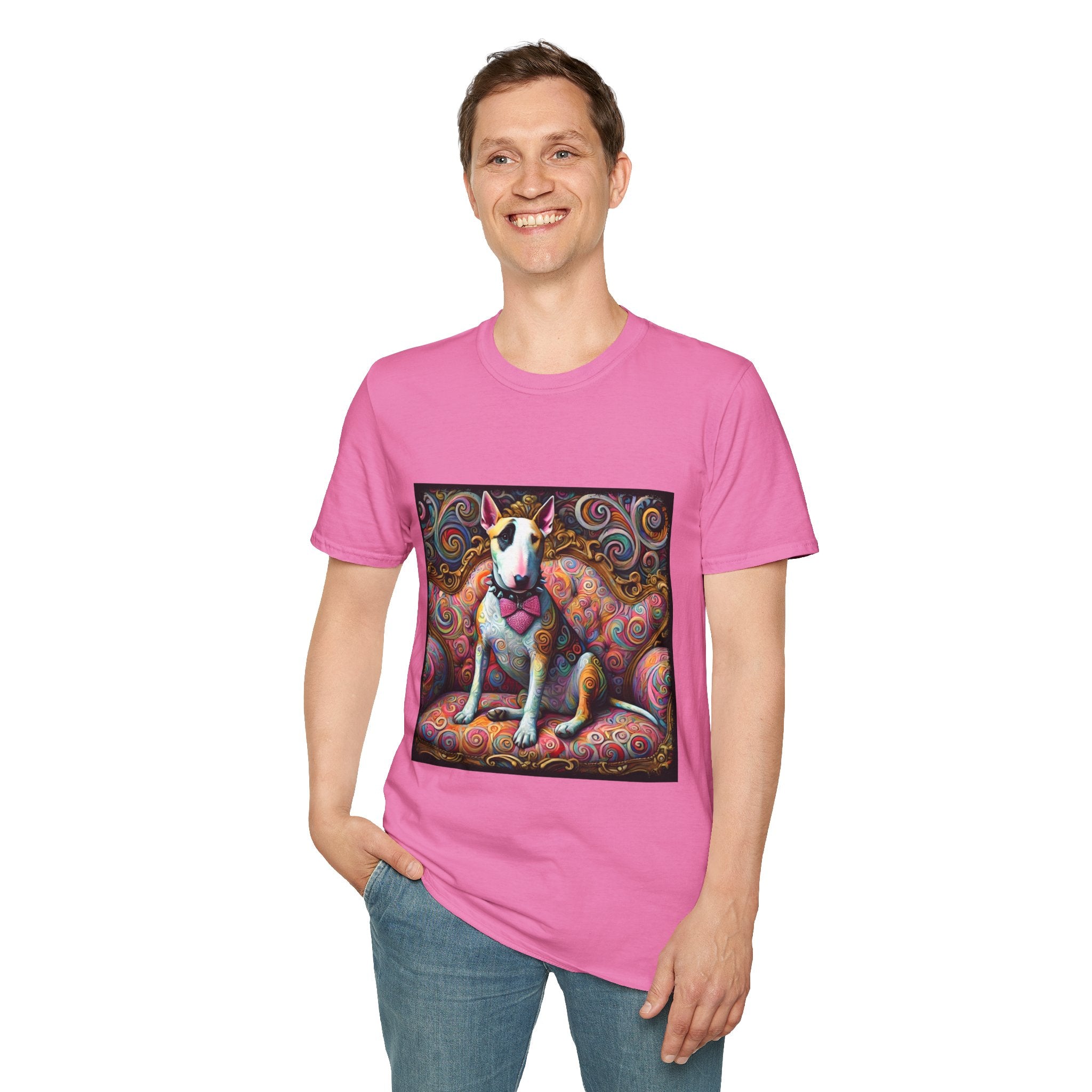 Bull Terrier Love Swirl | Unisex Dog T-Shirt