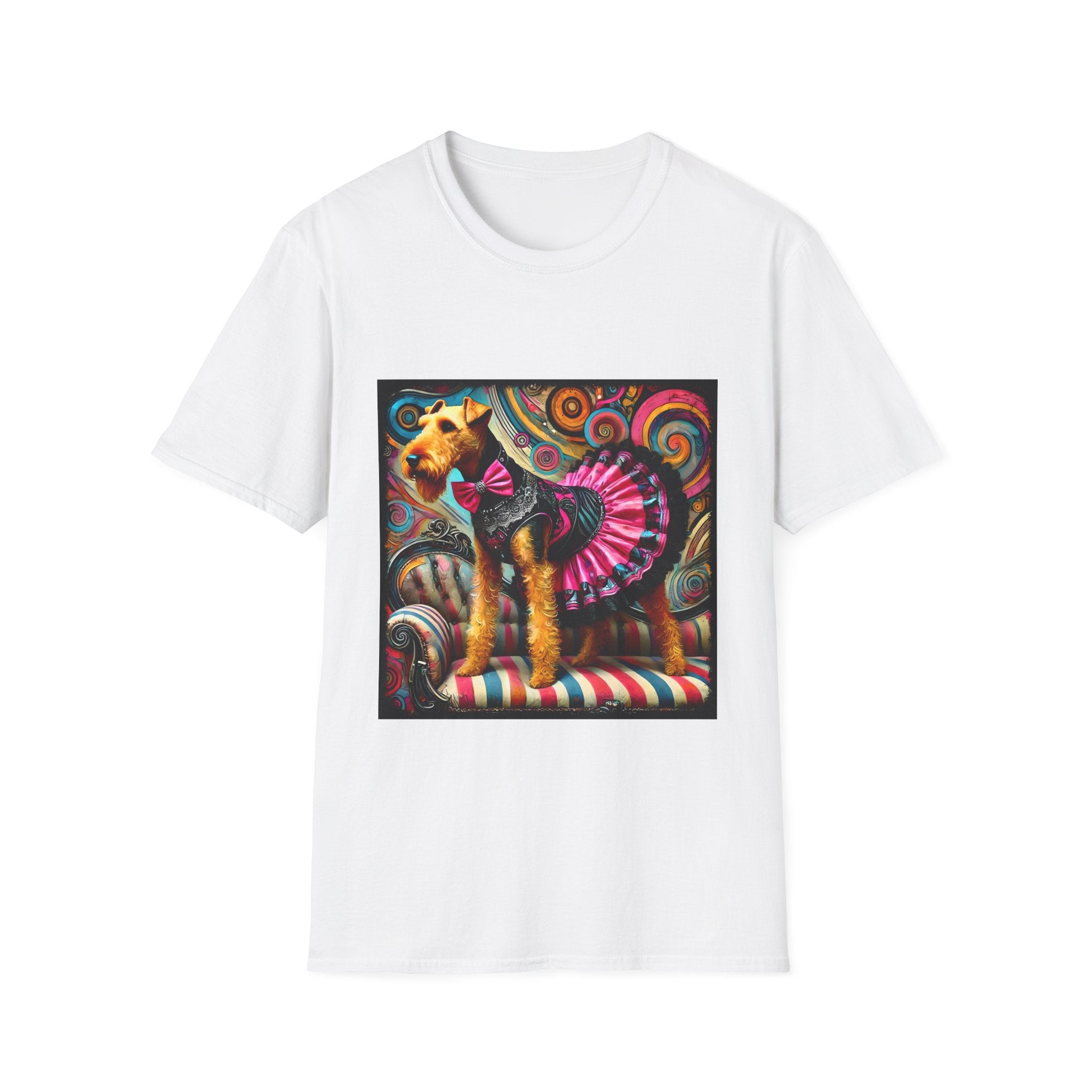 Airedale Terrier Fashionista | Unisex Dog T-Shirt
