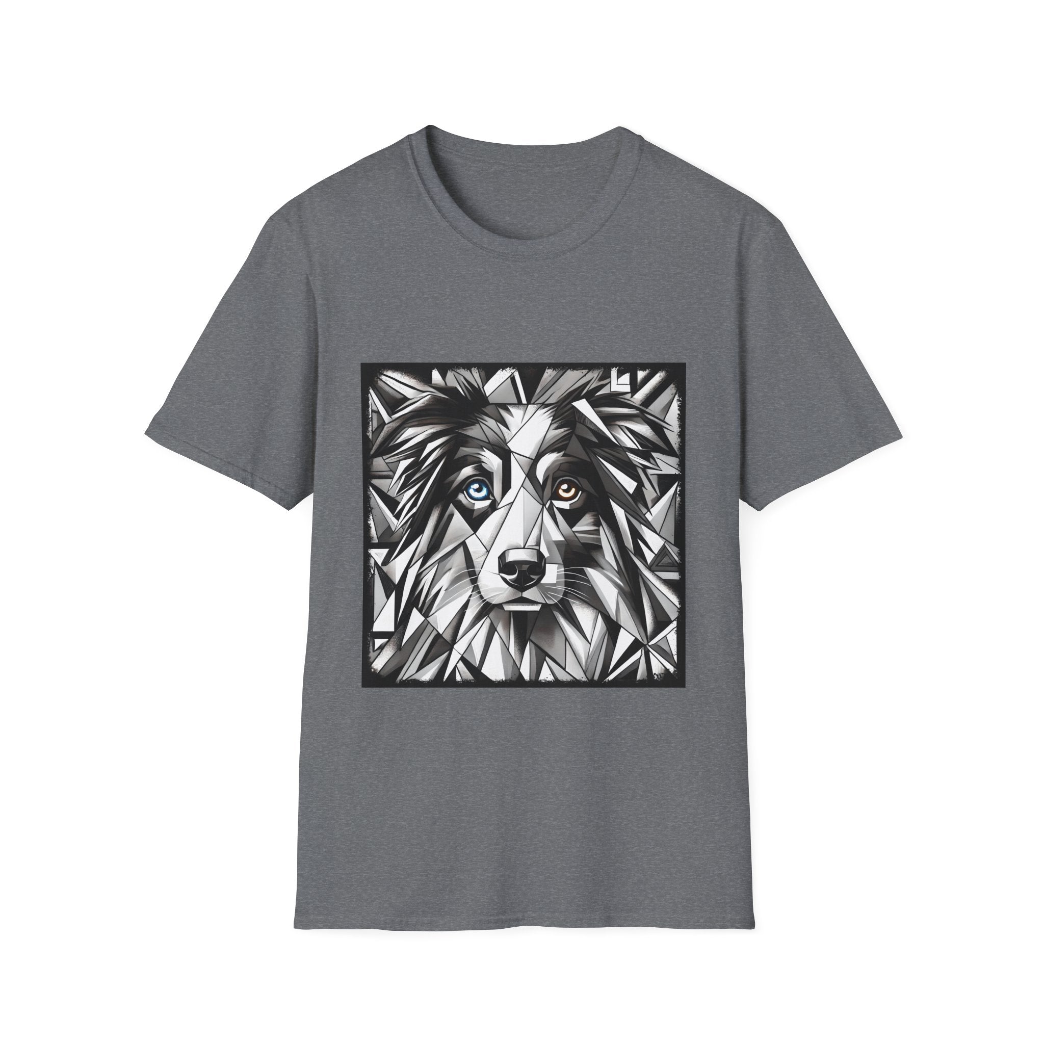 Australian Shepherd Bold Eyes Geometric | Unisex Dog T-Shirt
