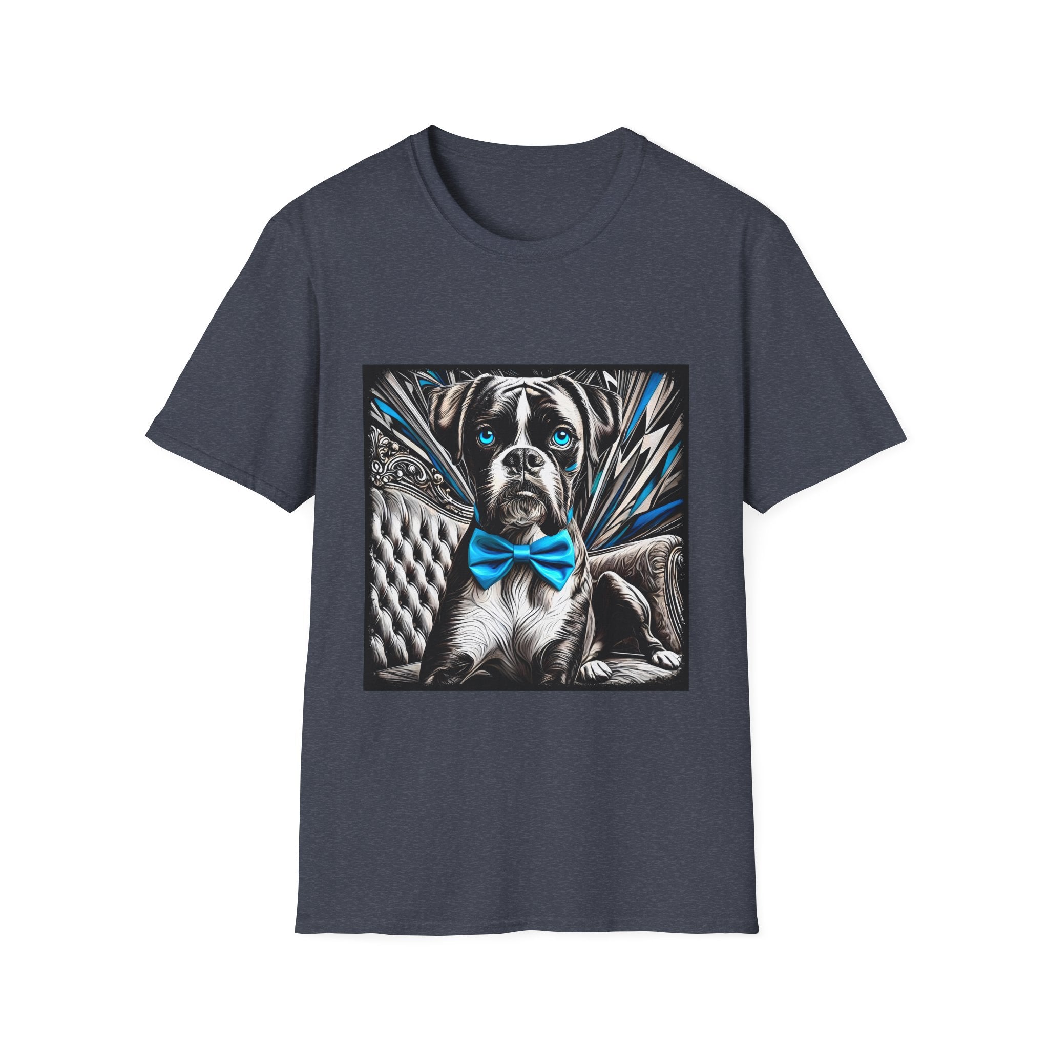 Boxer B&W Bold Blue Eyes | Unisex Dog T-Shirt