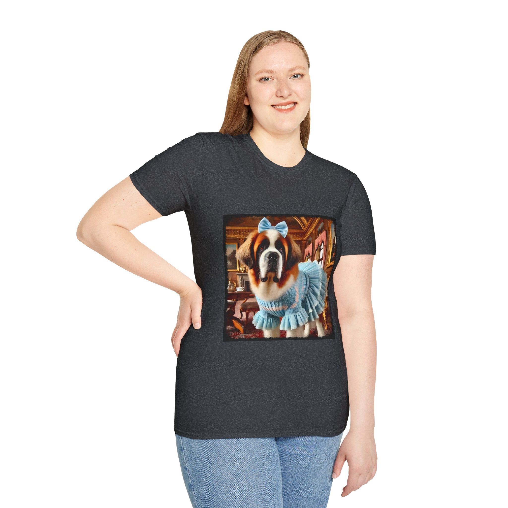 Saint Bernard Posh Pearl | Unisex Dog T-Shirt