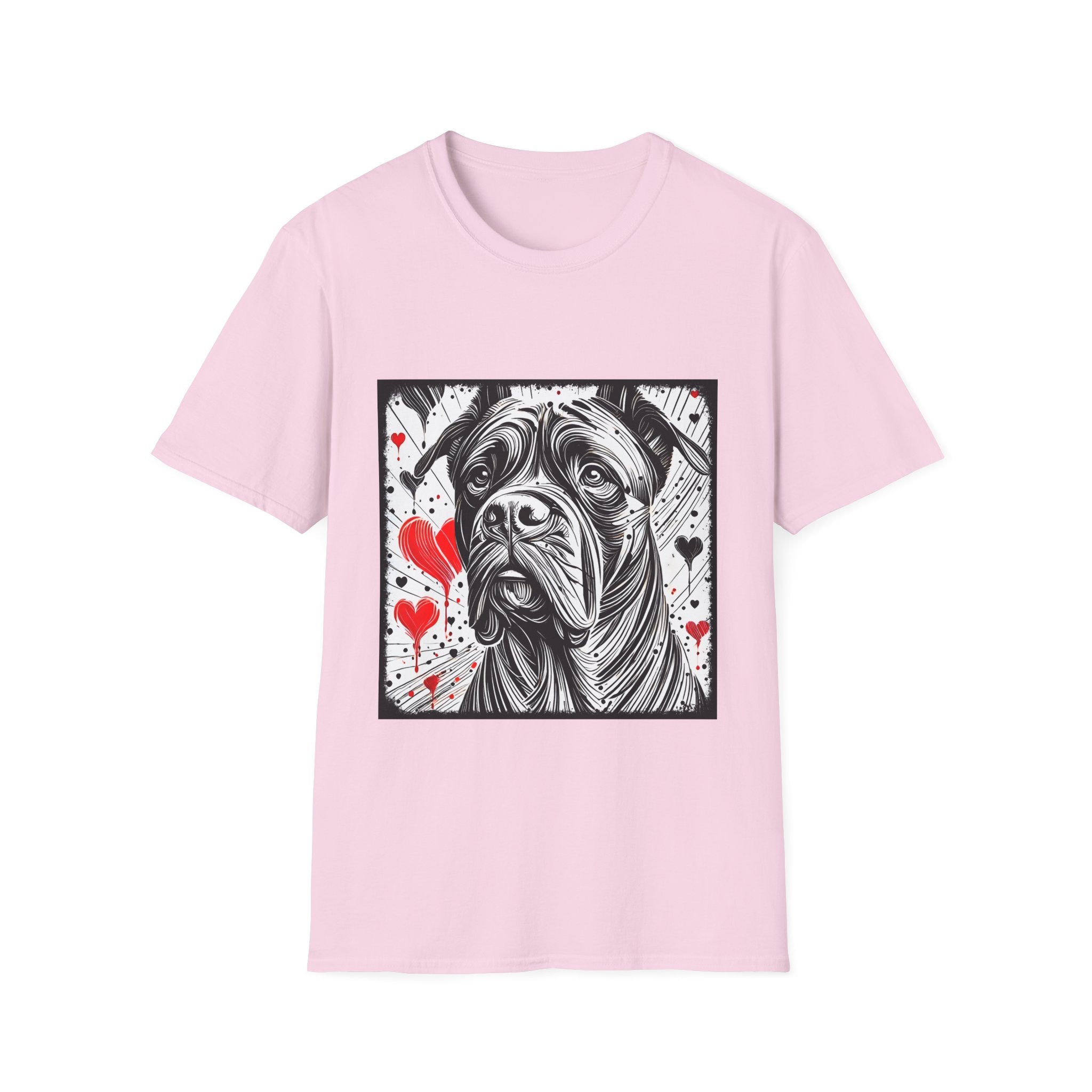 Cane Corso Bold Heart Sketch | Unisex Dog T-Shirt