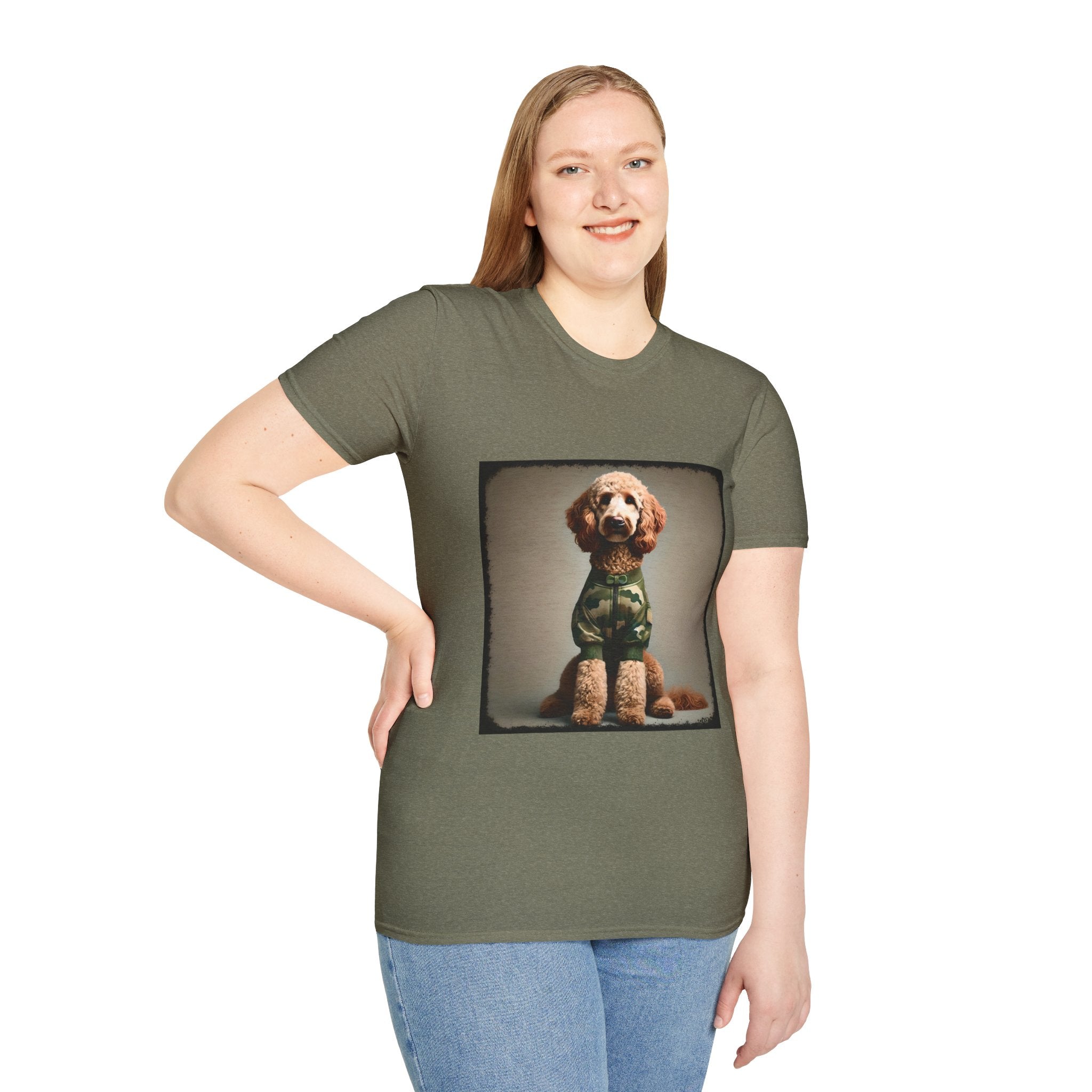 Labradoodle Camo Cutie | Unisex Dog T-Shirt