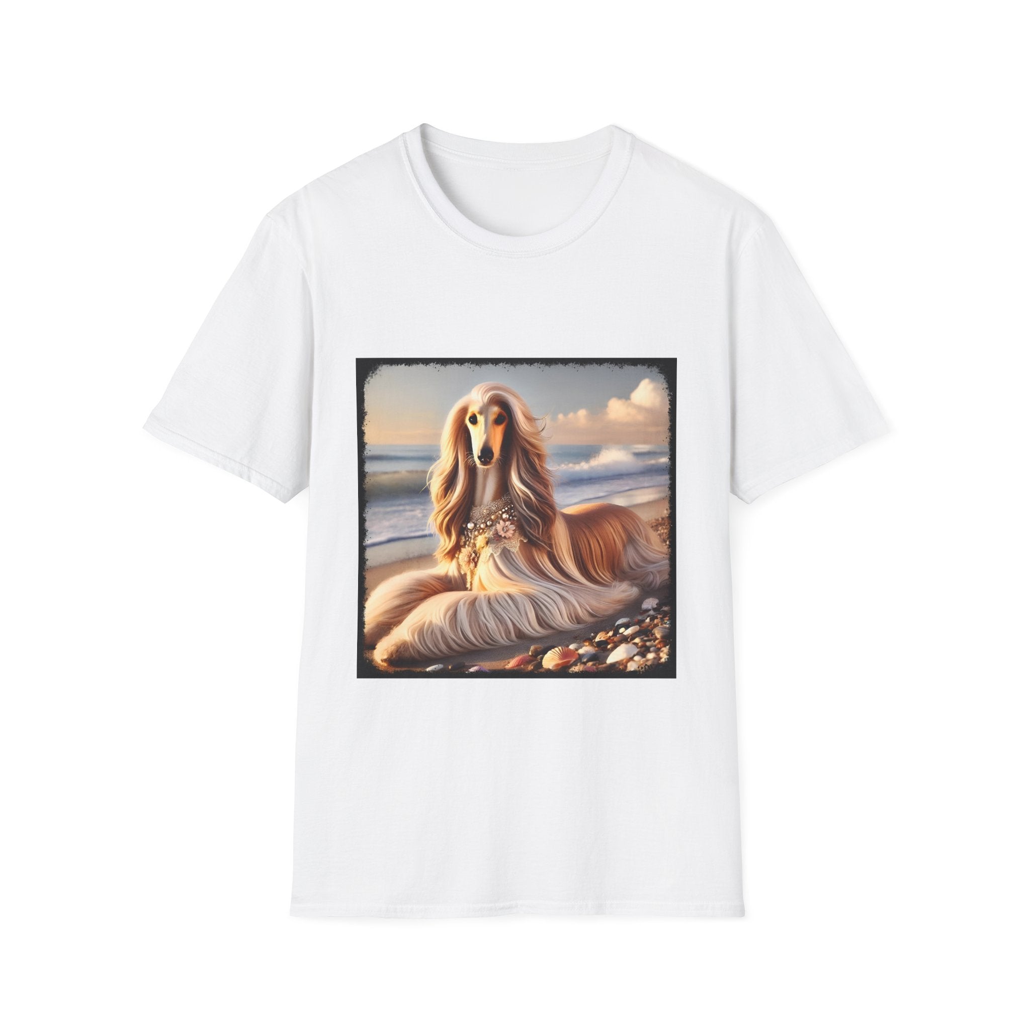 Afghan Hound Seashell Sweetie | Unisex Dog T-Shirt
