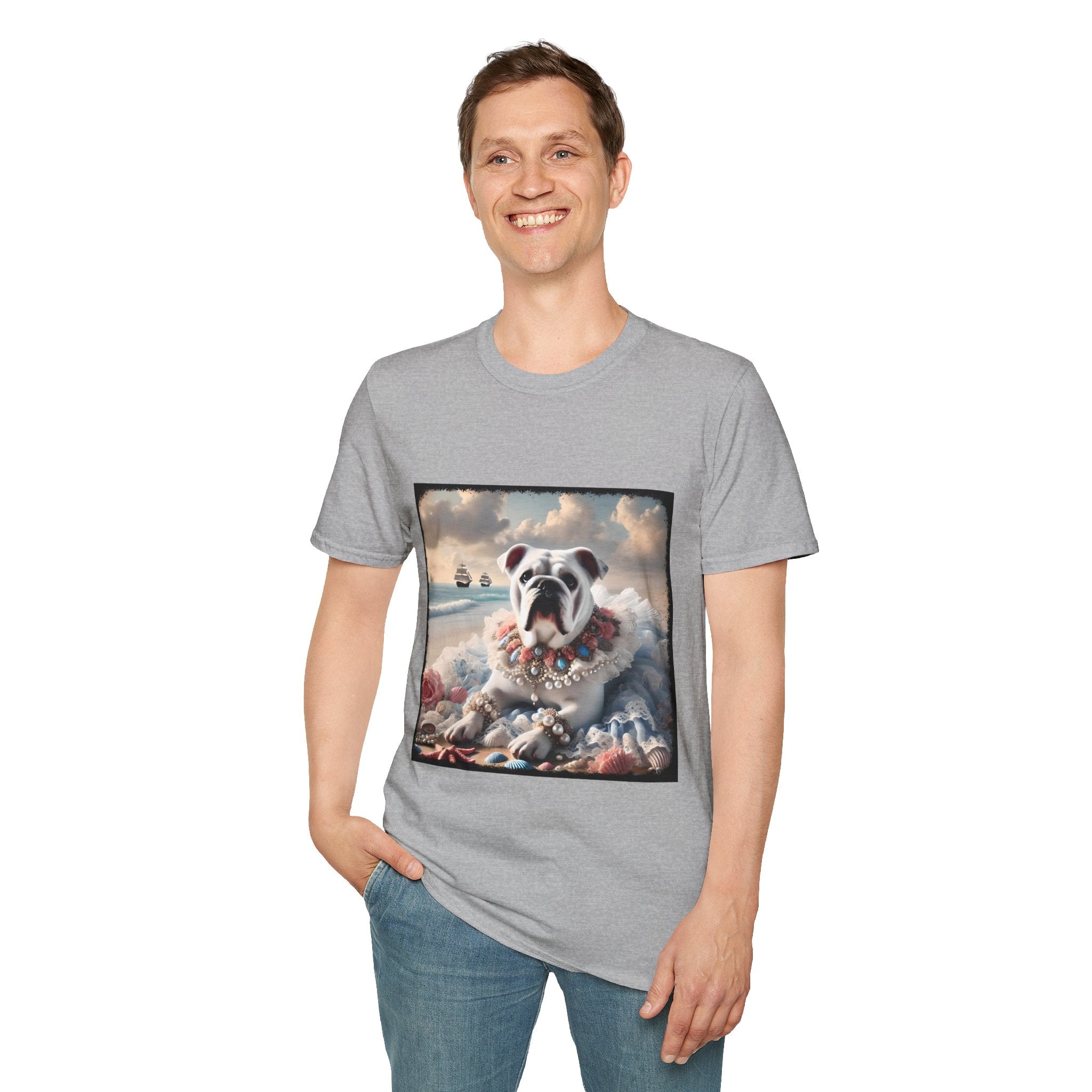 Bulldog Beach Dream | Unisex Dog T-Shirt