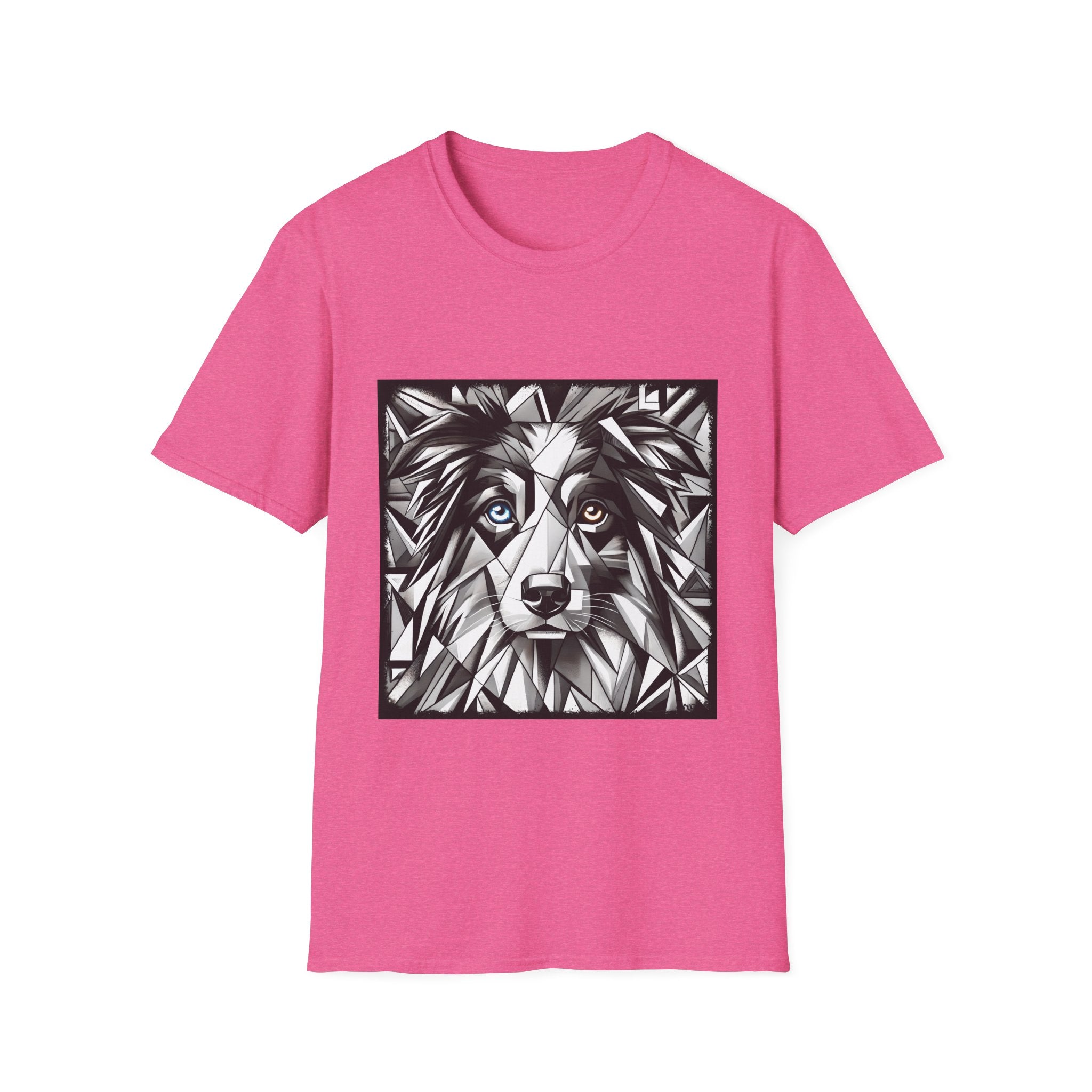 Australian Shepherd Bold Eyes Geometric | Unisex Dog T-Shirt