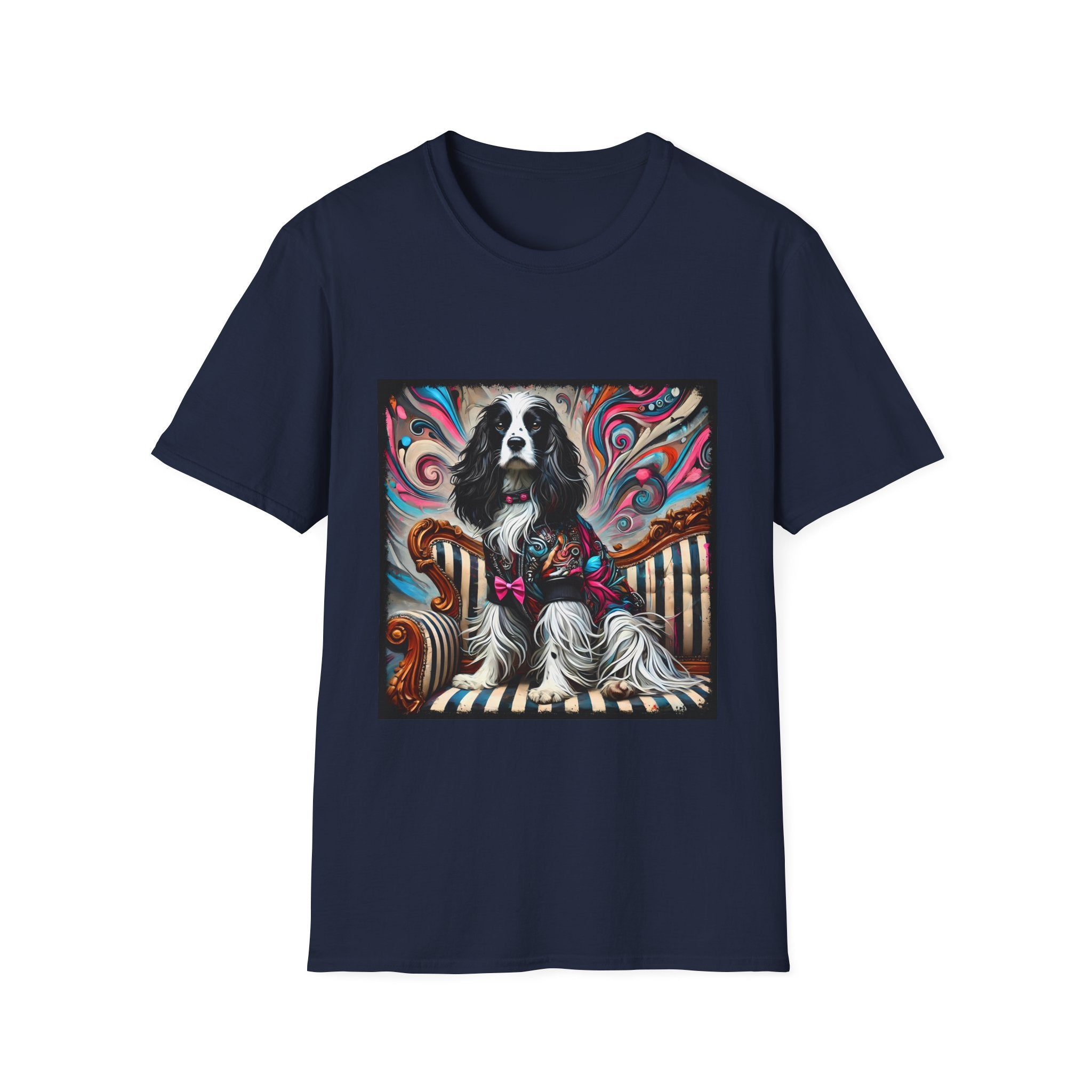 English Springer Spaniel Pink Rocker | Unisex Dog T-Shirt