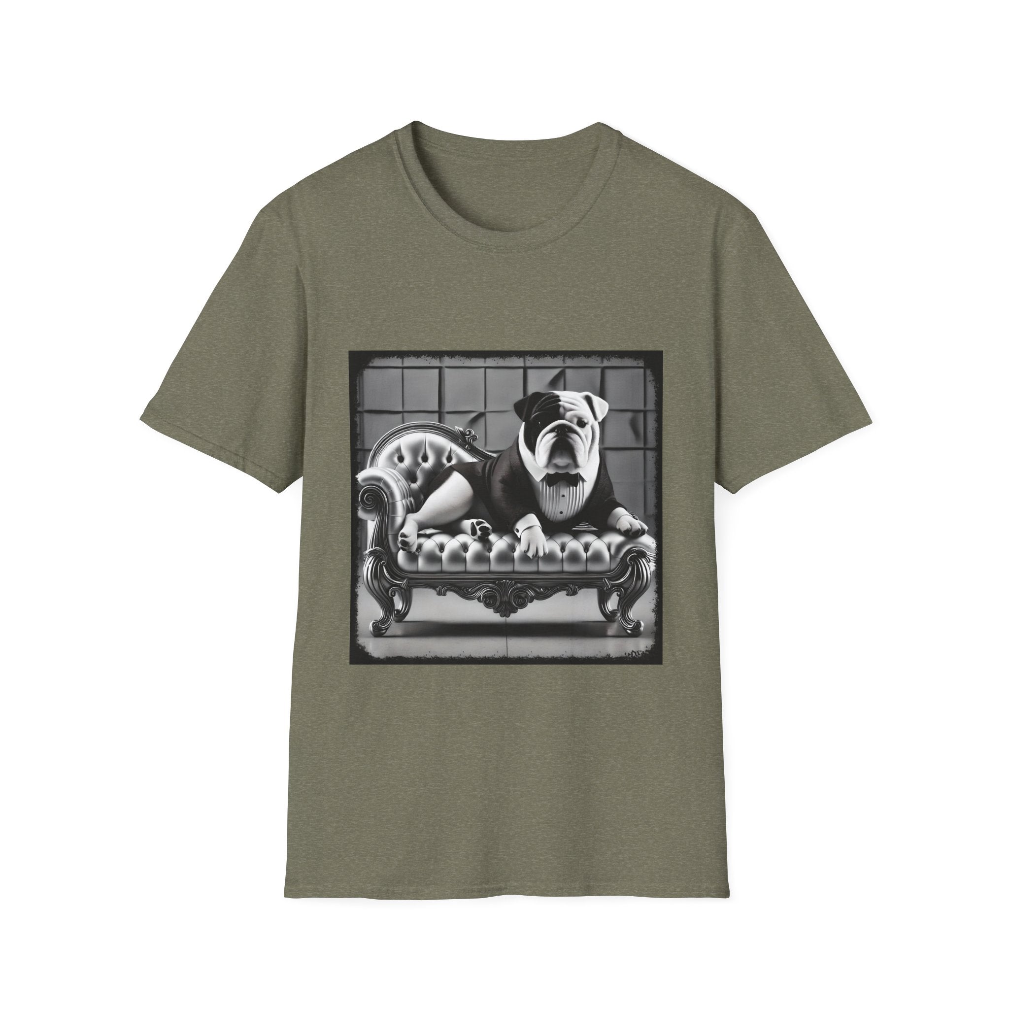 Bulldog B&W Boss | Unisex Dog T-Shirt