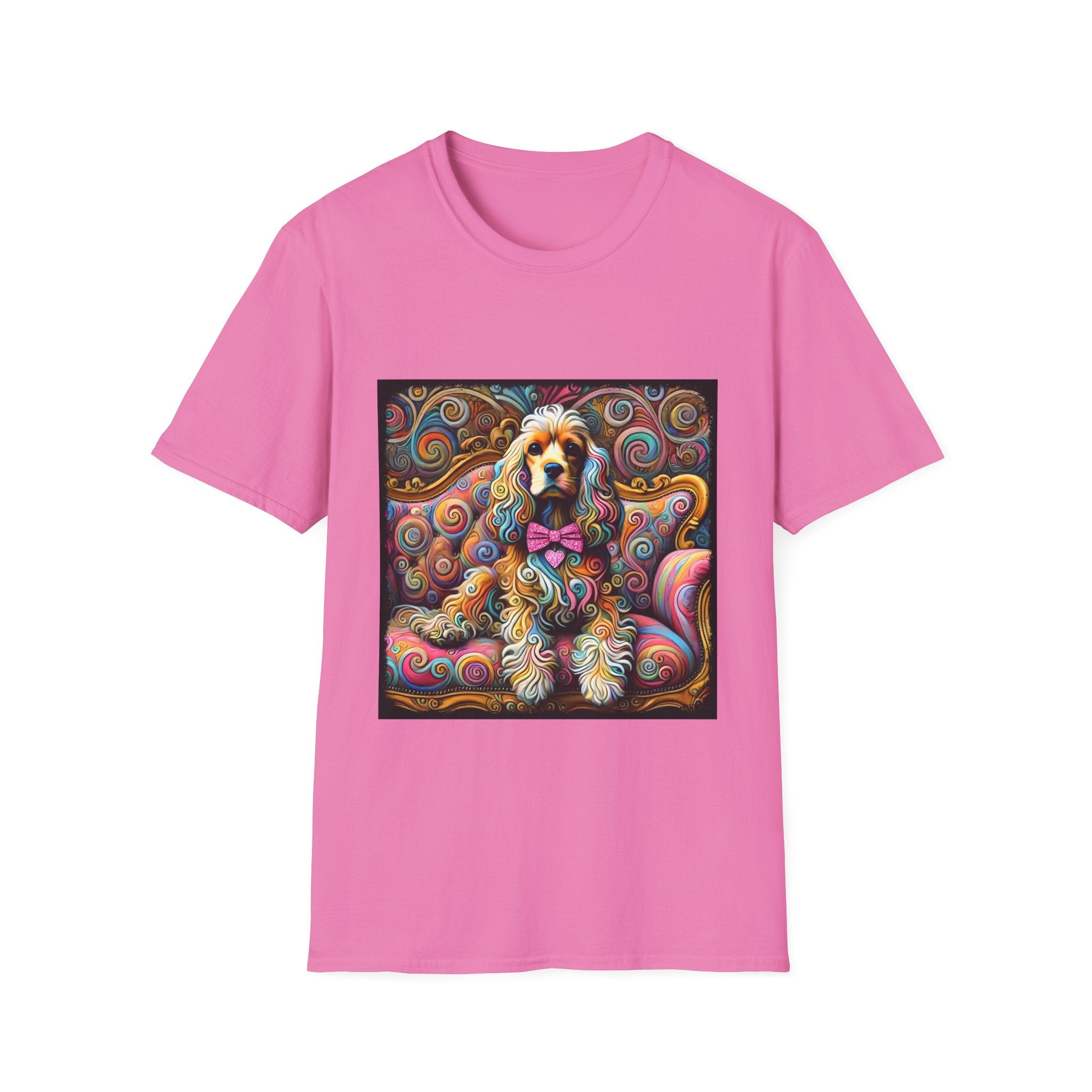 Cocker Spaniel Love Swirl | Unisex Dog T-Shirt