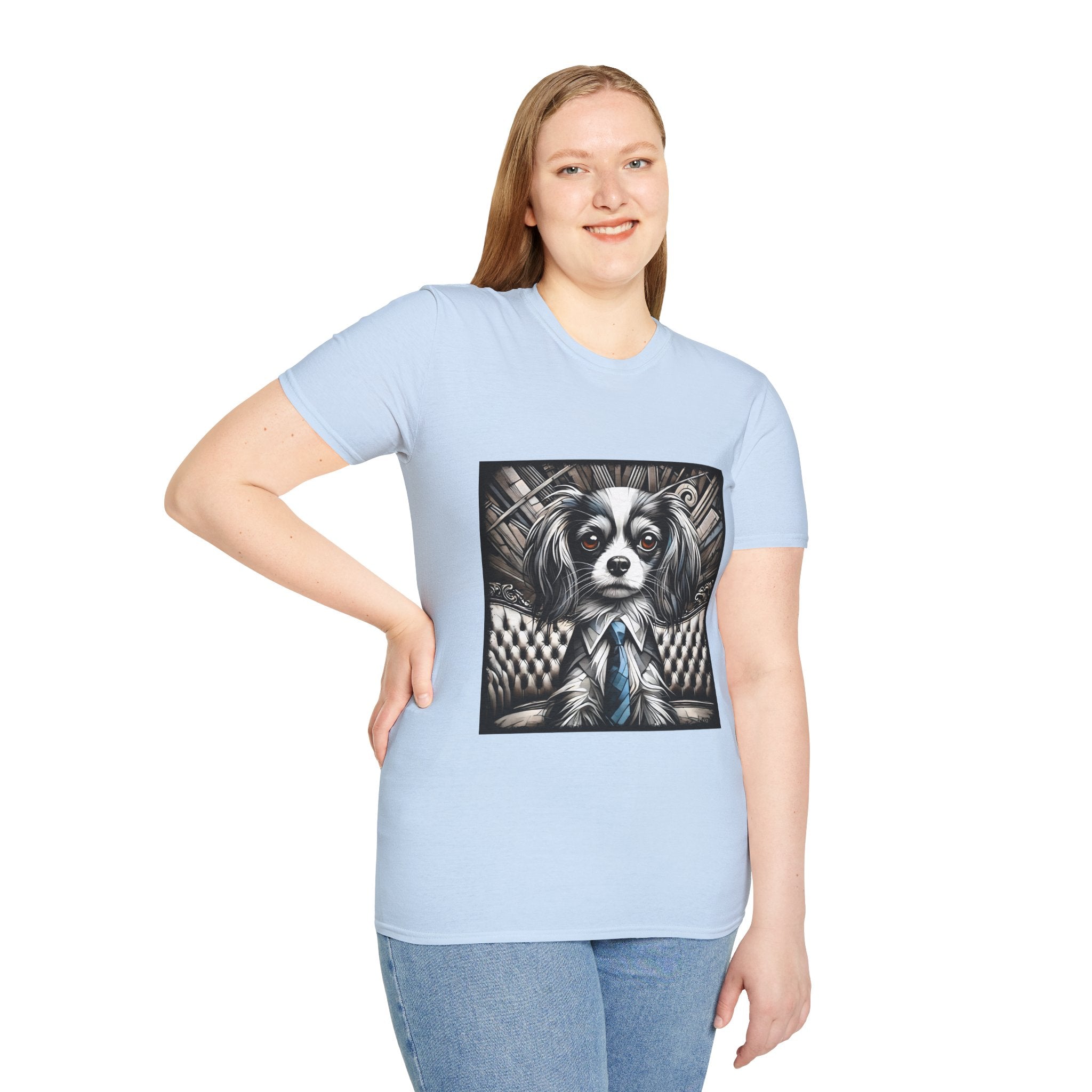 Cavalier King Charles Spaniel B&W Bold Eyes | Unisex Dog T-Shirt