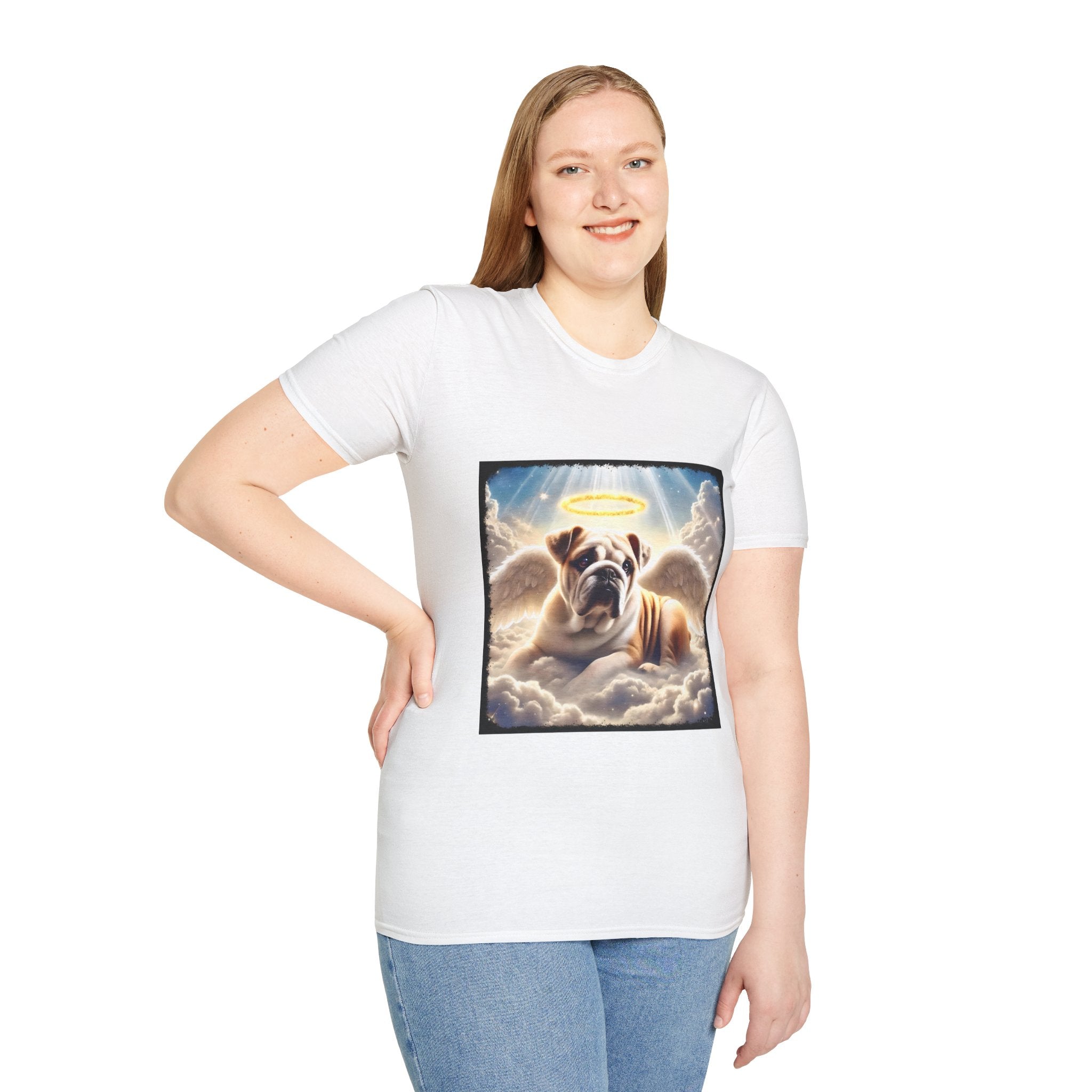 Bulldog Heavenly Angel | Unisex Dog T-Shirt