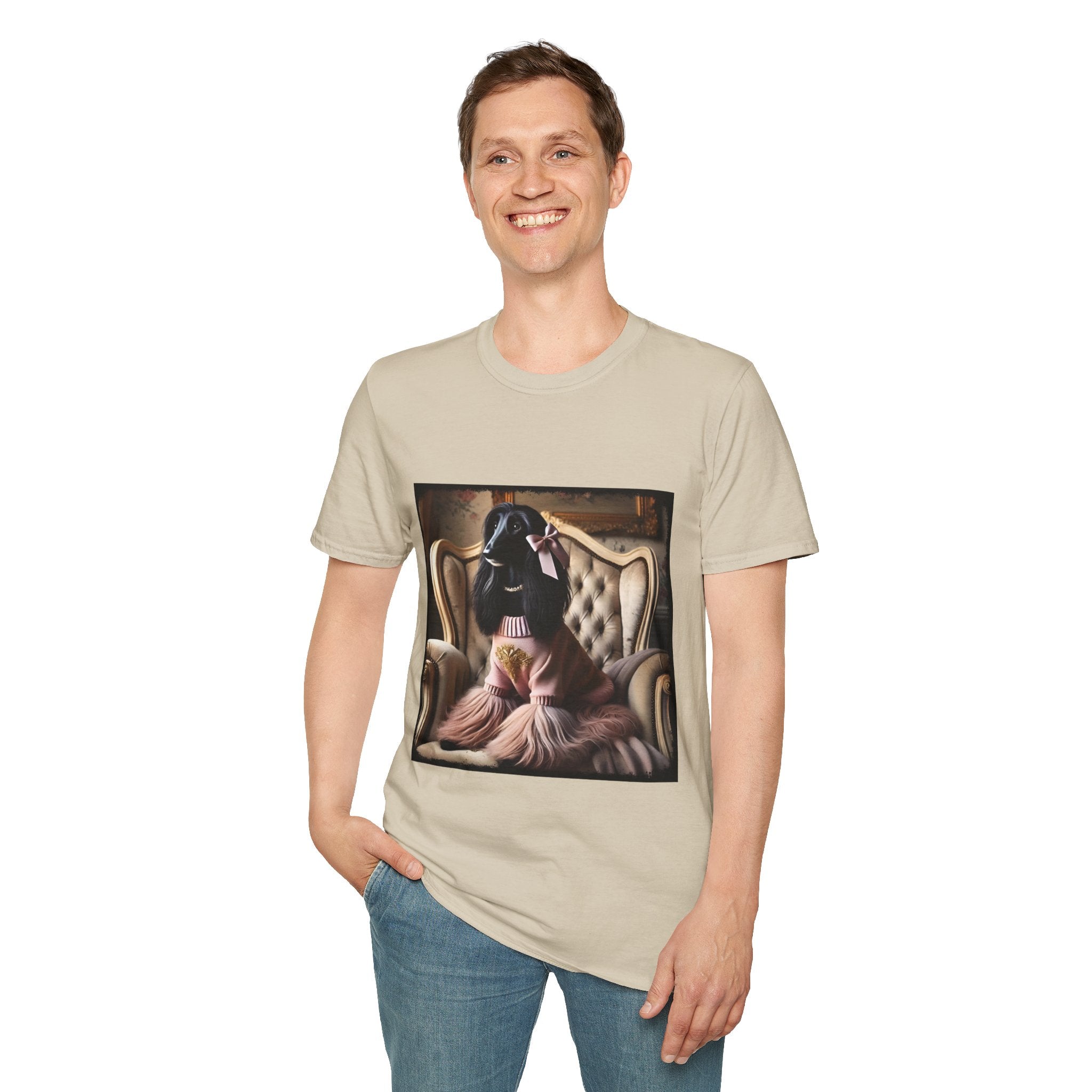 Afghan Hound Pink Posh | Unisex Dog T-Shirt