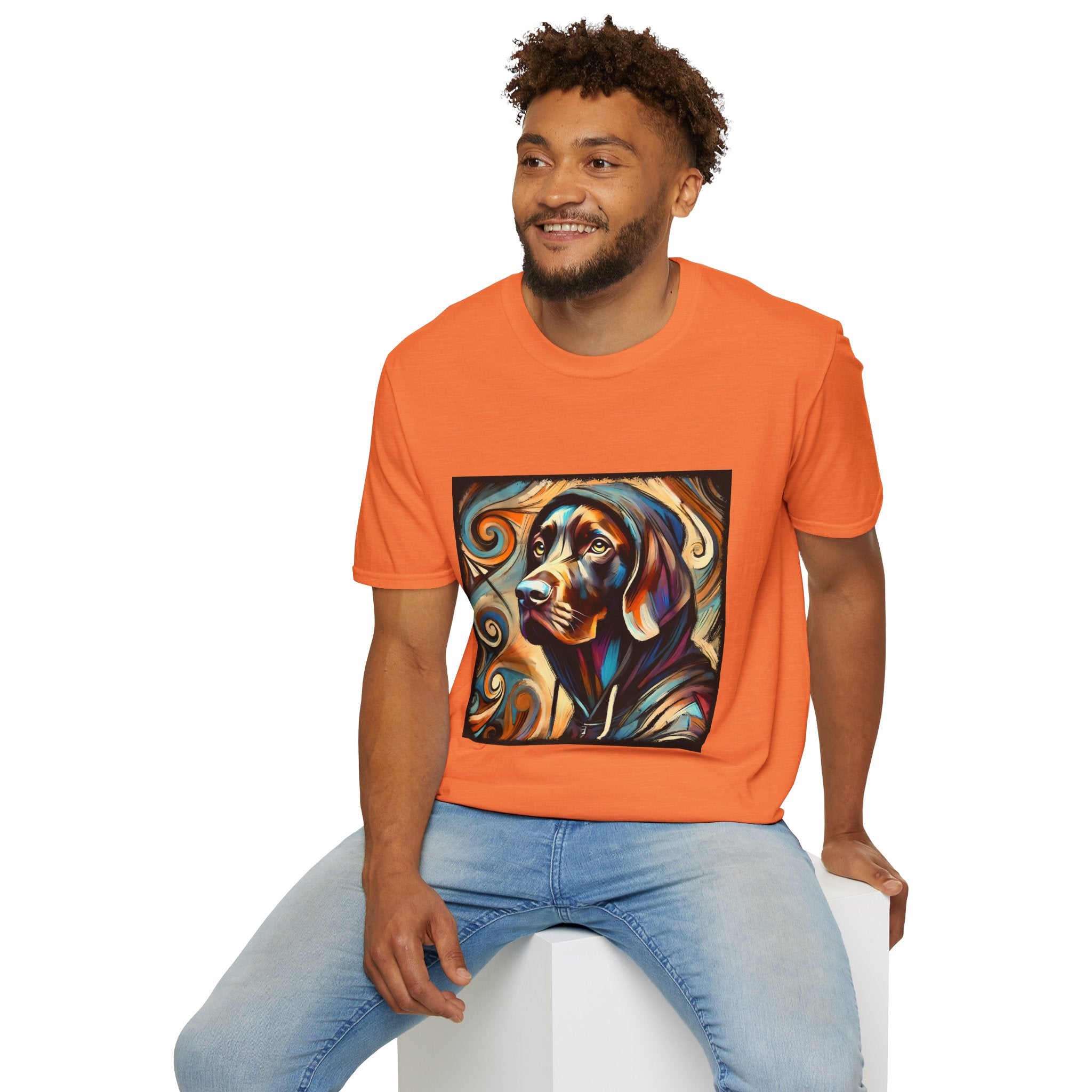 German Shorthaired Pointer Relaxed Swirl | Unisex Dog T-Shirt