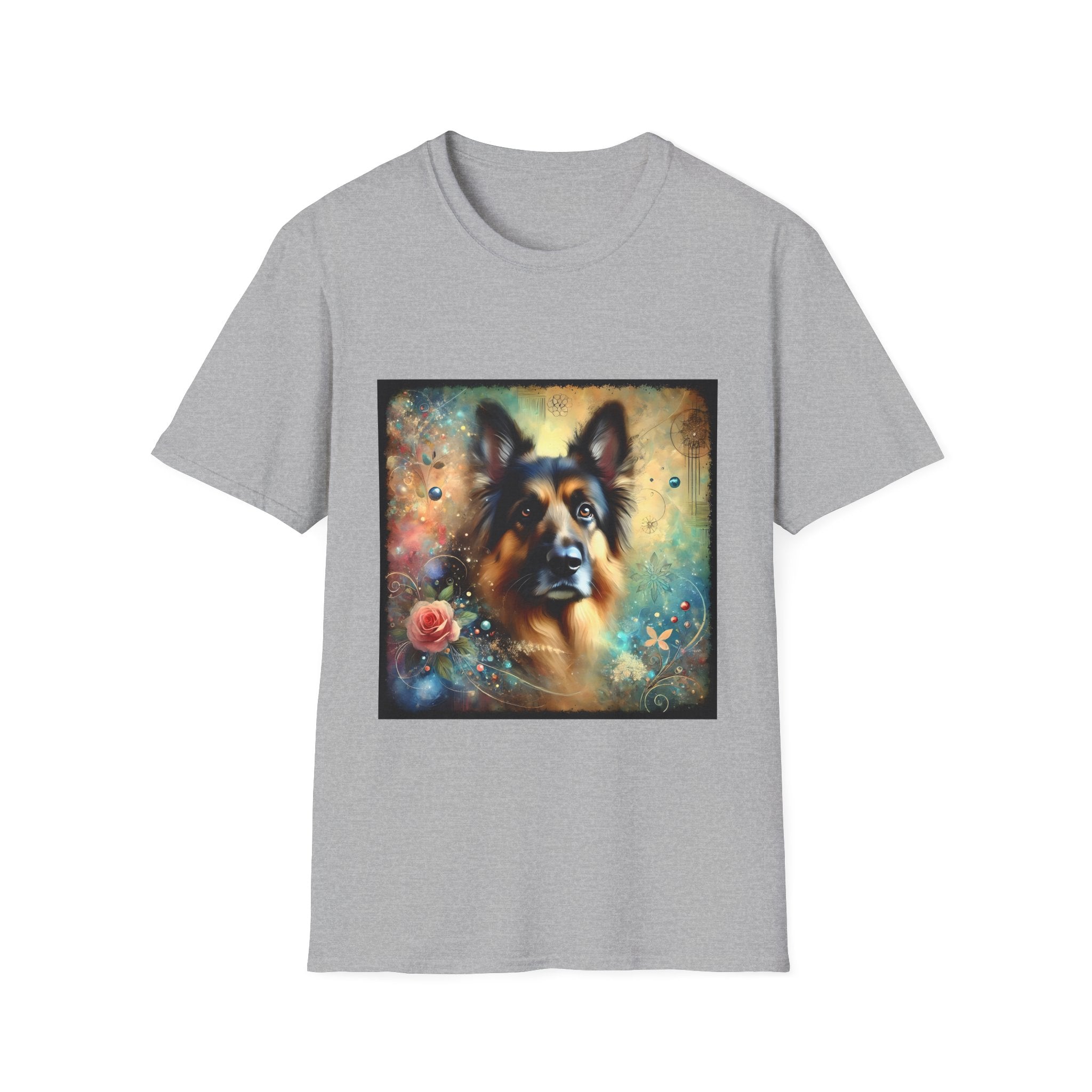 German Shepherd Rose Classic | Unisex Dog T-Shirt