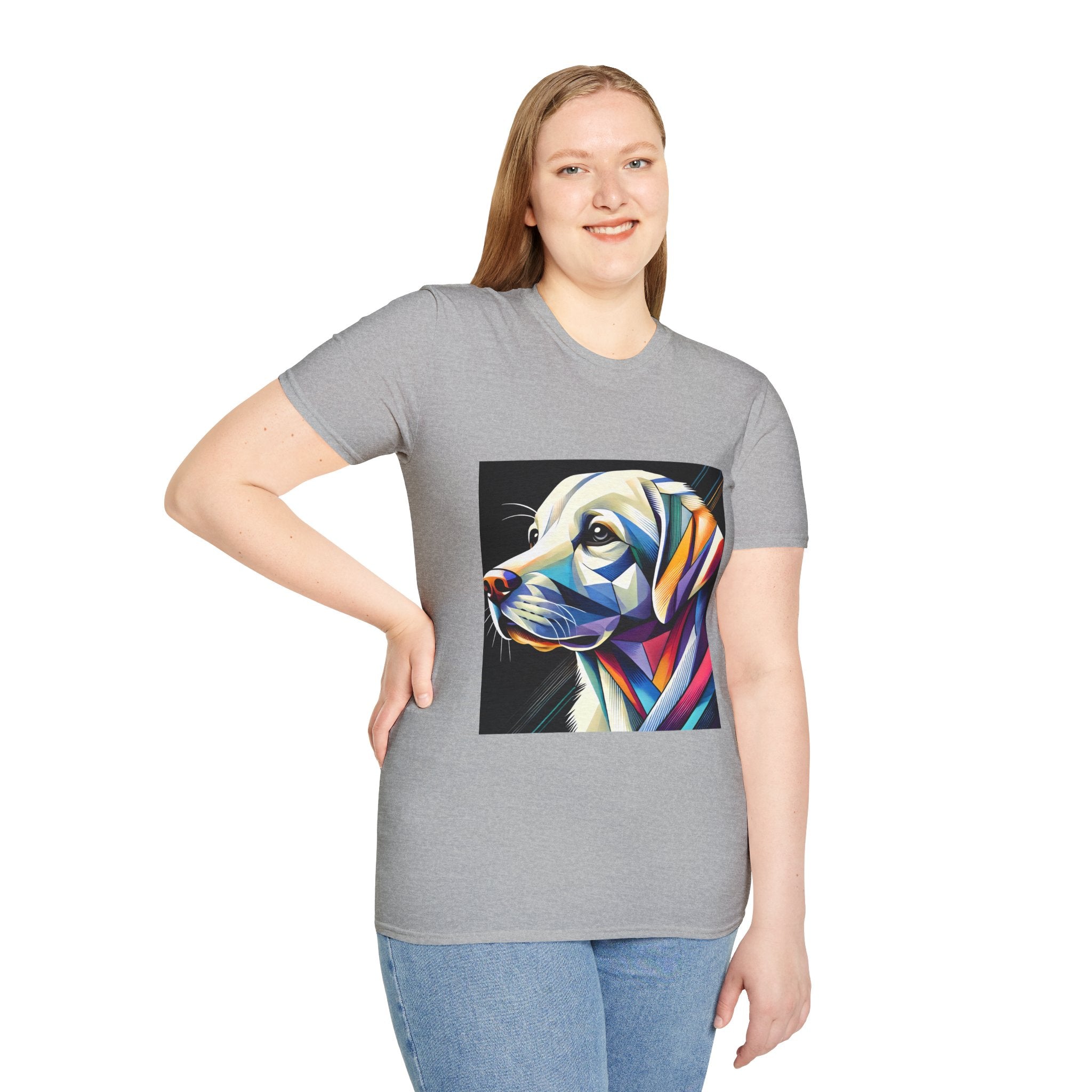 Labrador Retriever Multicolor Geometric | Unisex Dog T-Shirt