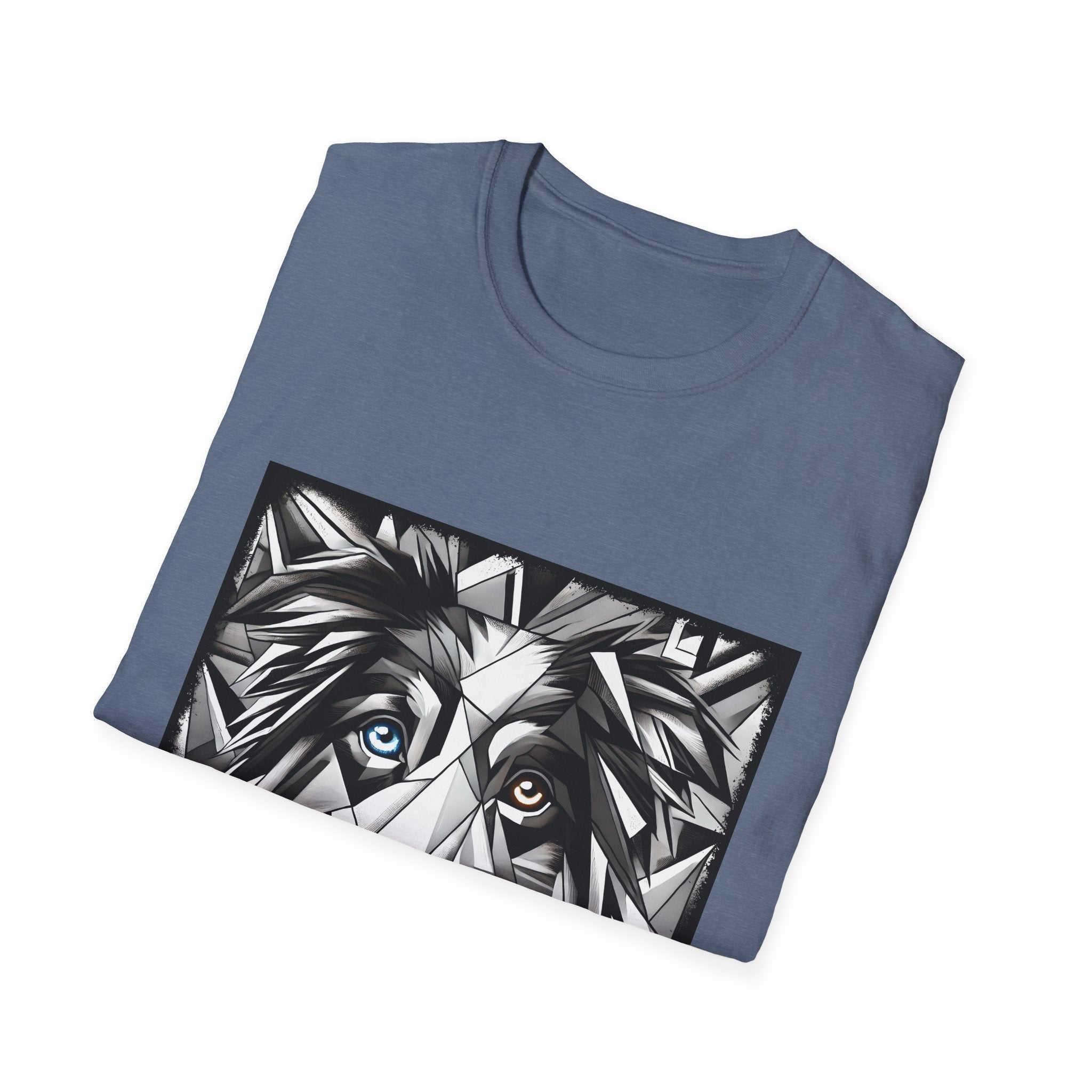 Australian Shepherd Bold Eyes Geometric | Unisex Dog T-Shirt