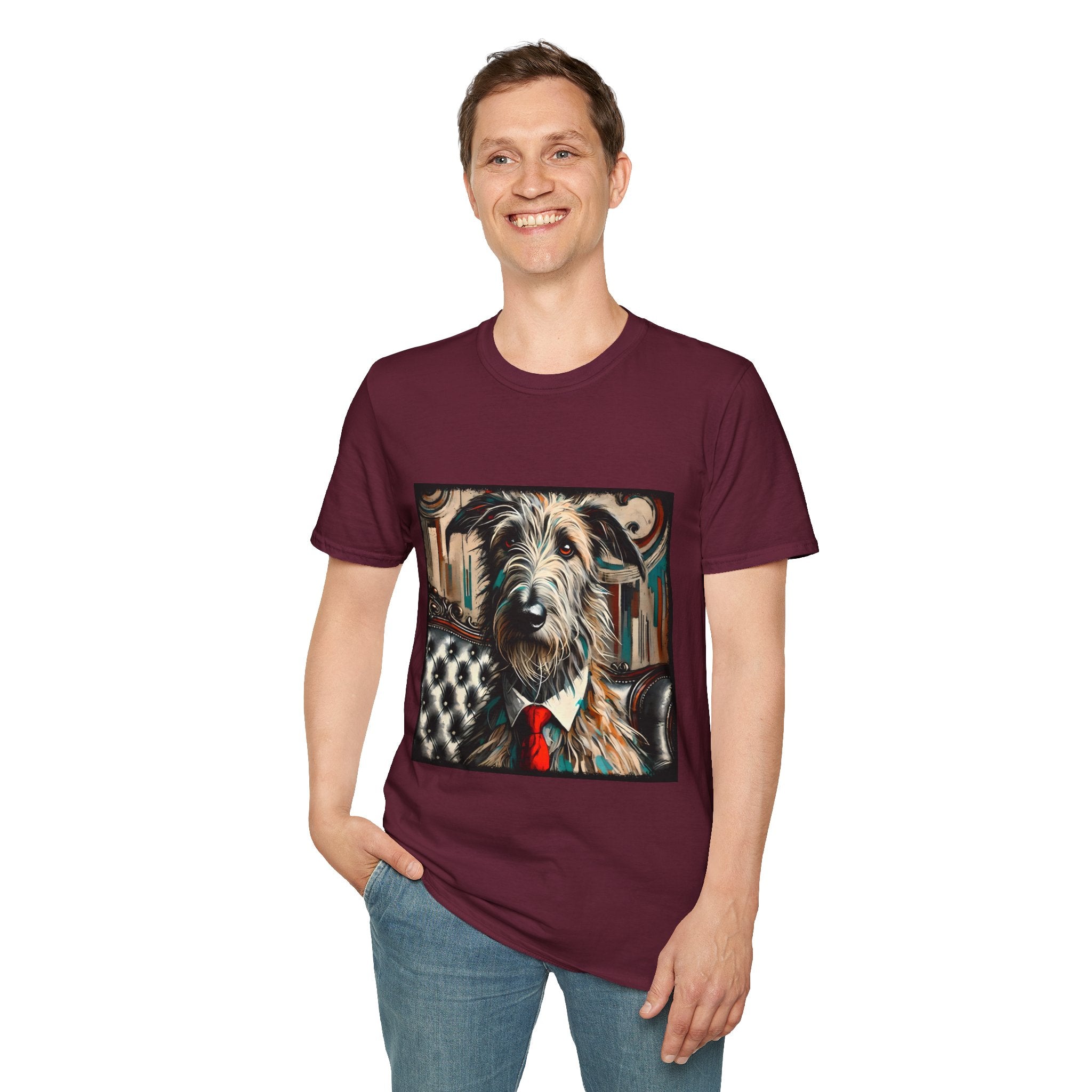 Irish Wolfhound Bold Gentleman |  Unisex Dog T-Shirt