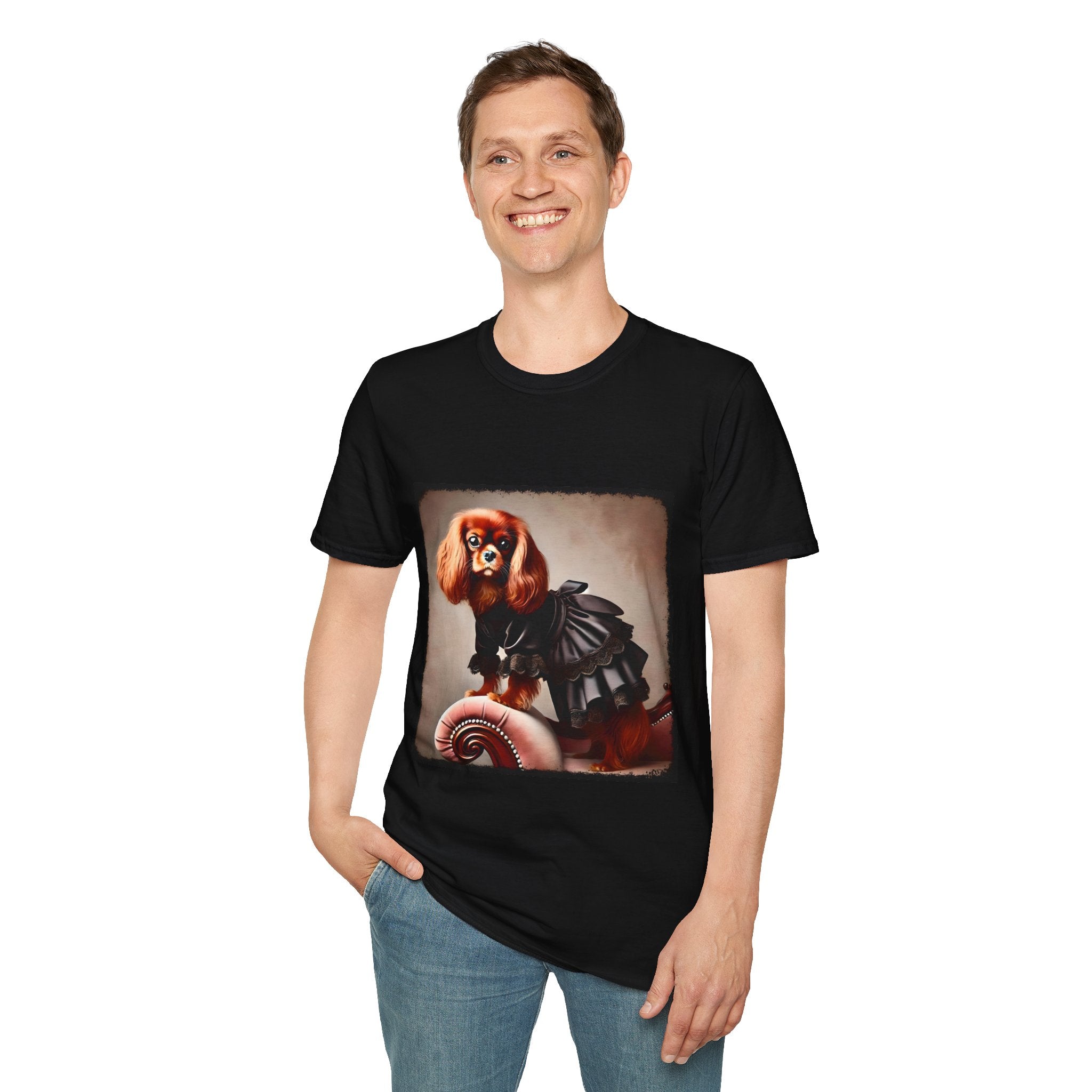 Cavalier King Charles Spaniel Edgy Muse | Unisex Dog T-Shirt