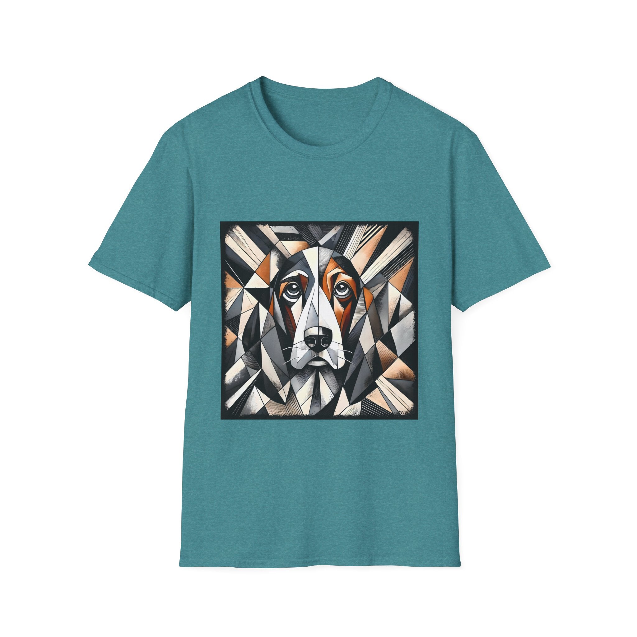 Basset Hound Bold Geometric | Unisex Dog T-Shirt