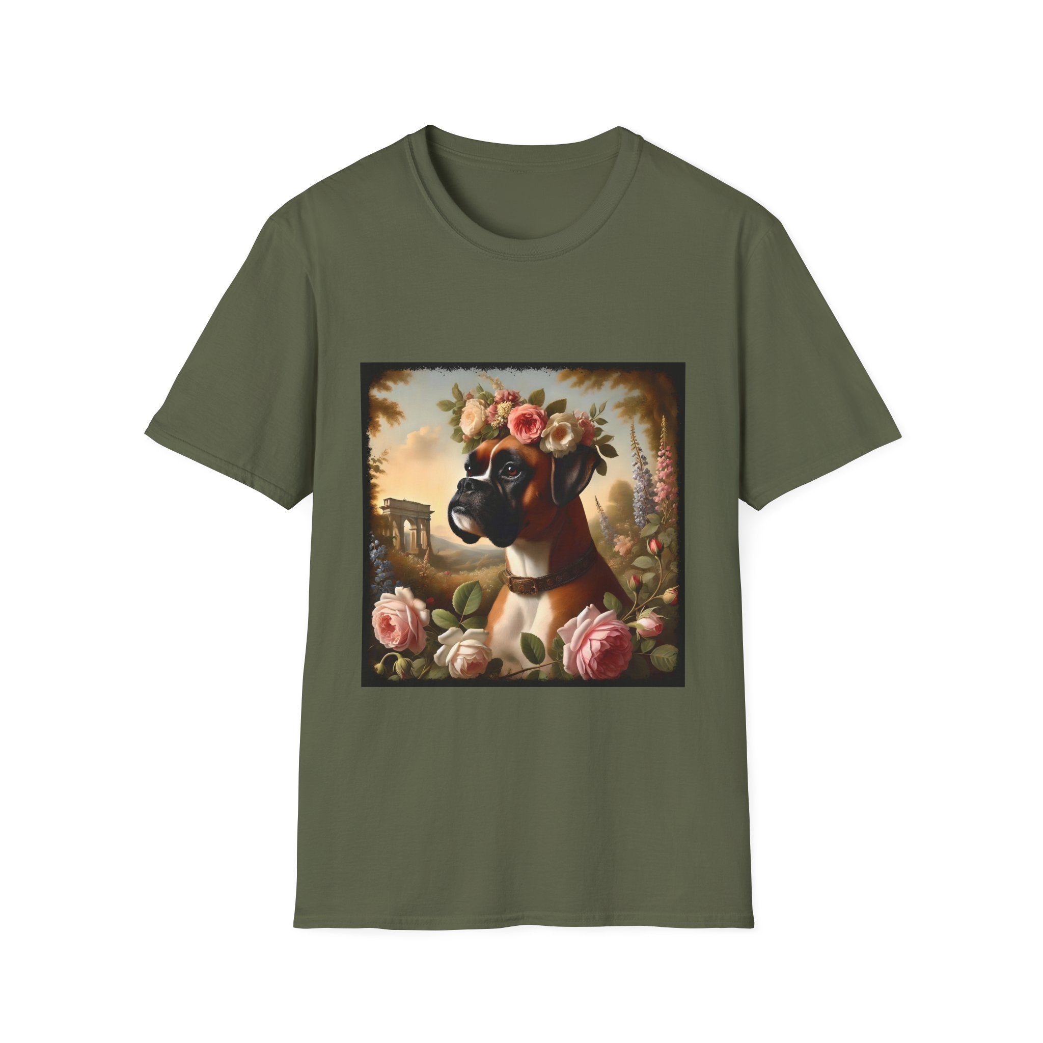 Boxer Botanical Beauty | Unisex Dog T-Shirt