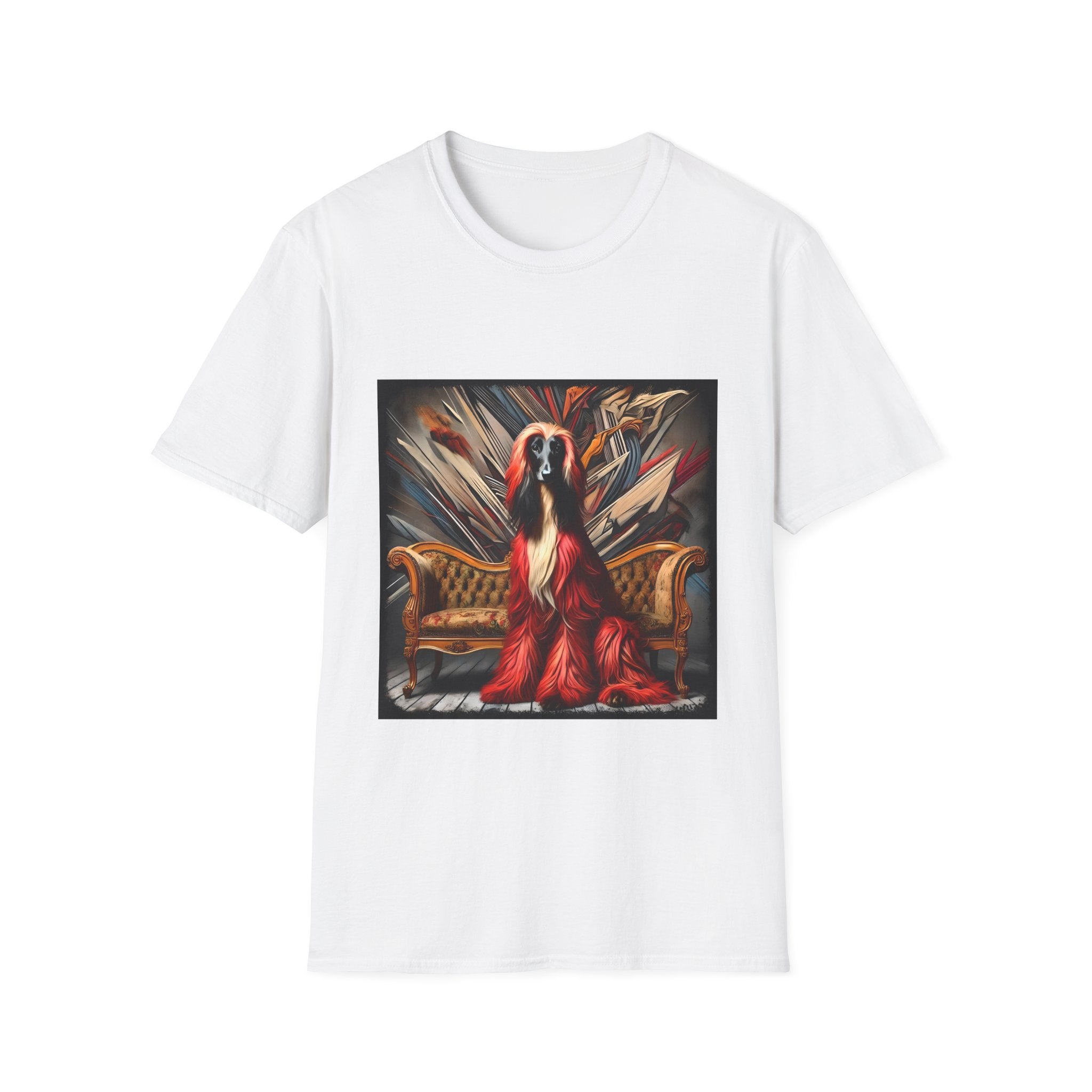 Afghan Hound Red Rebel | Unisex Dog T-Shirt