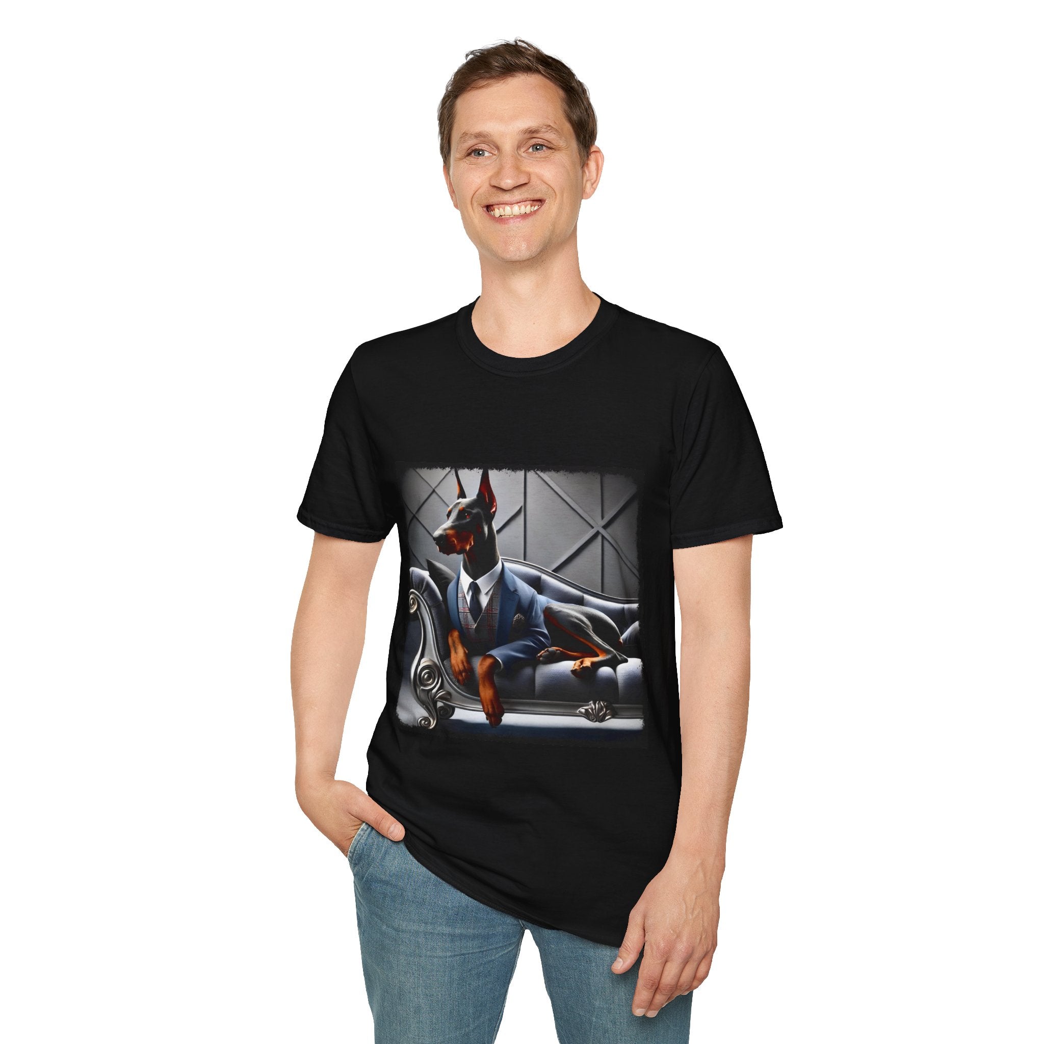 Doberman Pinscher Dapper Dude | Unisex Dog T-Shirt