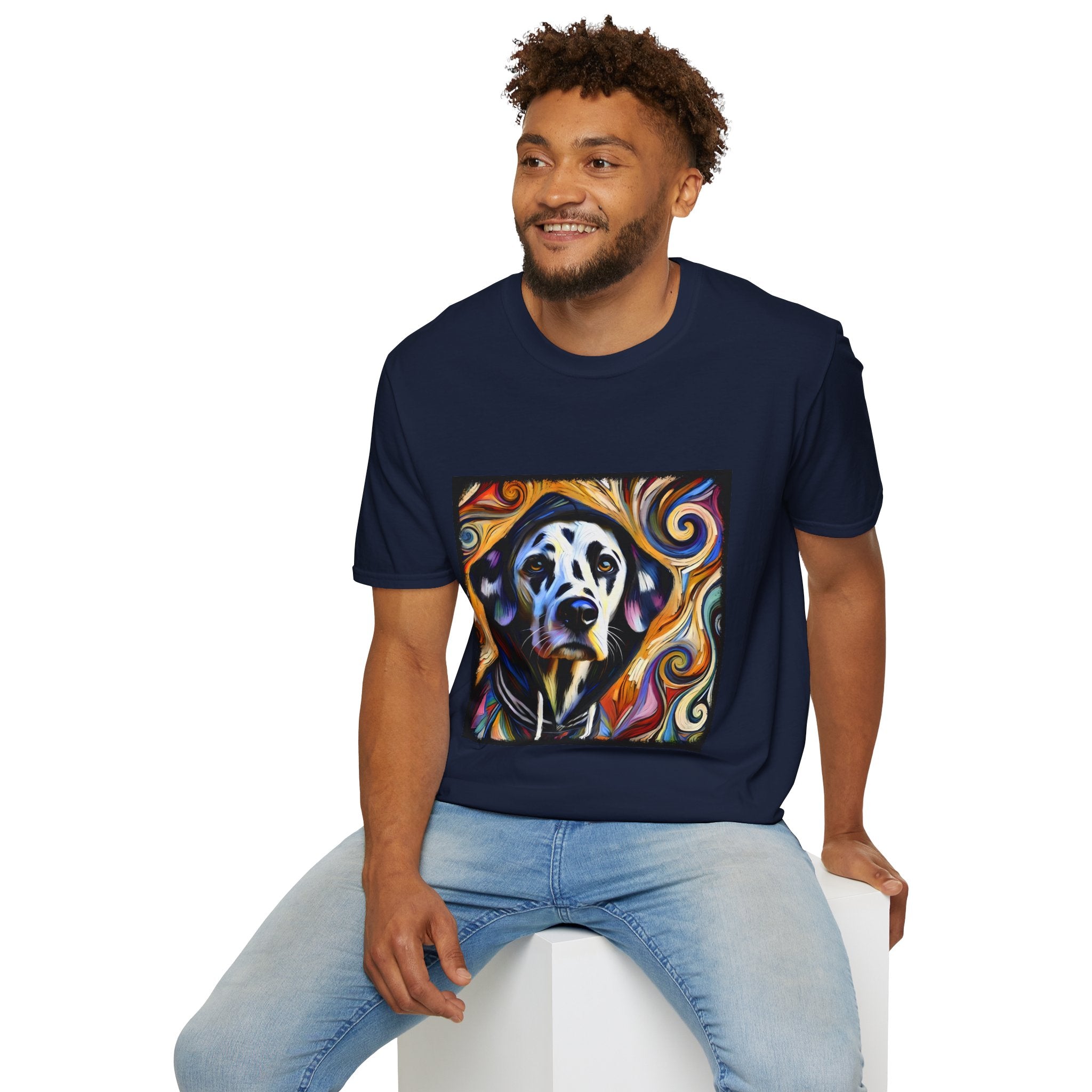 Dalmatian Relaxed Swirl | Unisex Dog T-Shirt