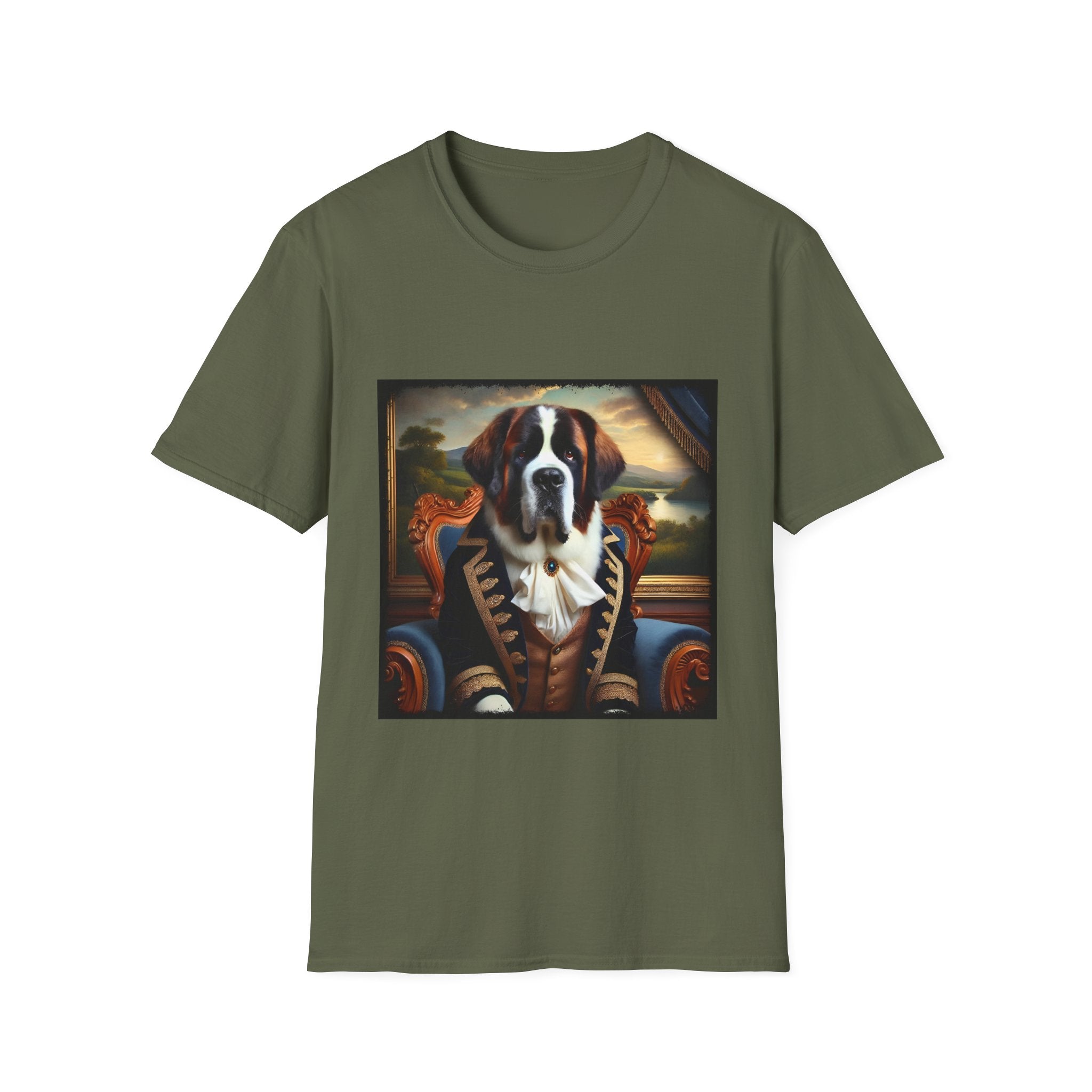 Saint Bernard Dashing Duke | Unisex Dog T-Shirt