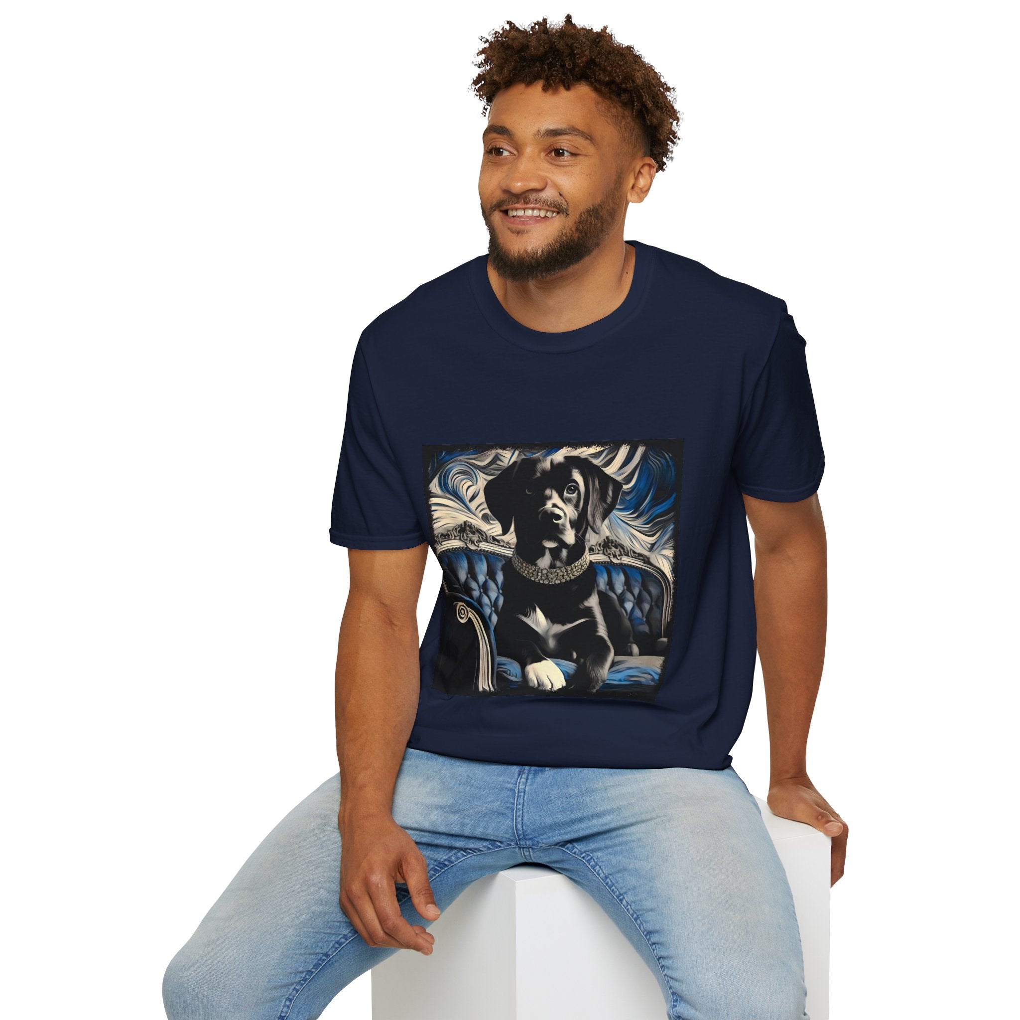 Labrador Retriever Blue and Black Swirl | Unisex Dog T-Shirt