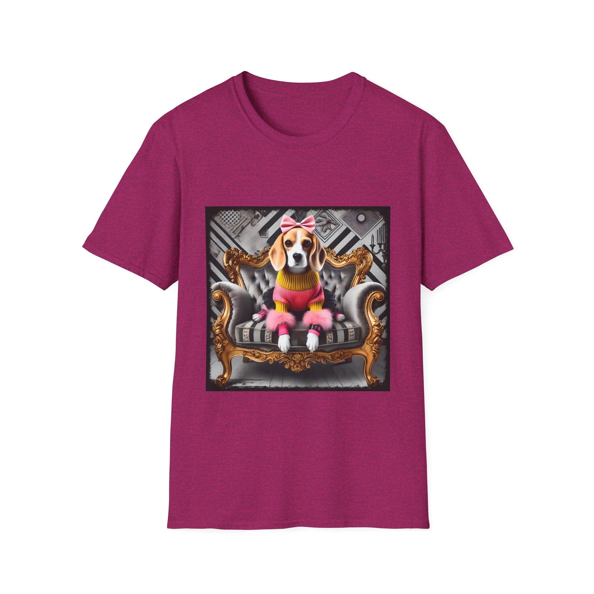 Beagle Pink Diva | Unisex Dog T-Shirt