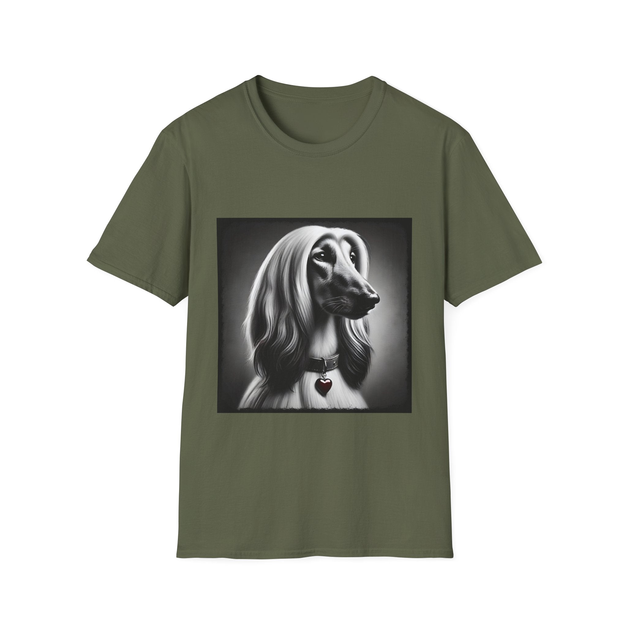 Afghan Hound Heart Charm | Unisex Dog T-Shirt