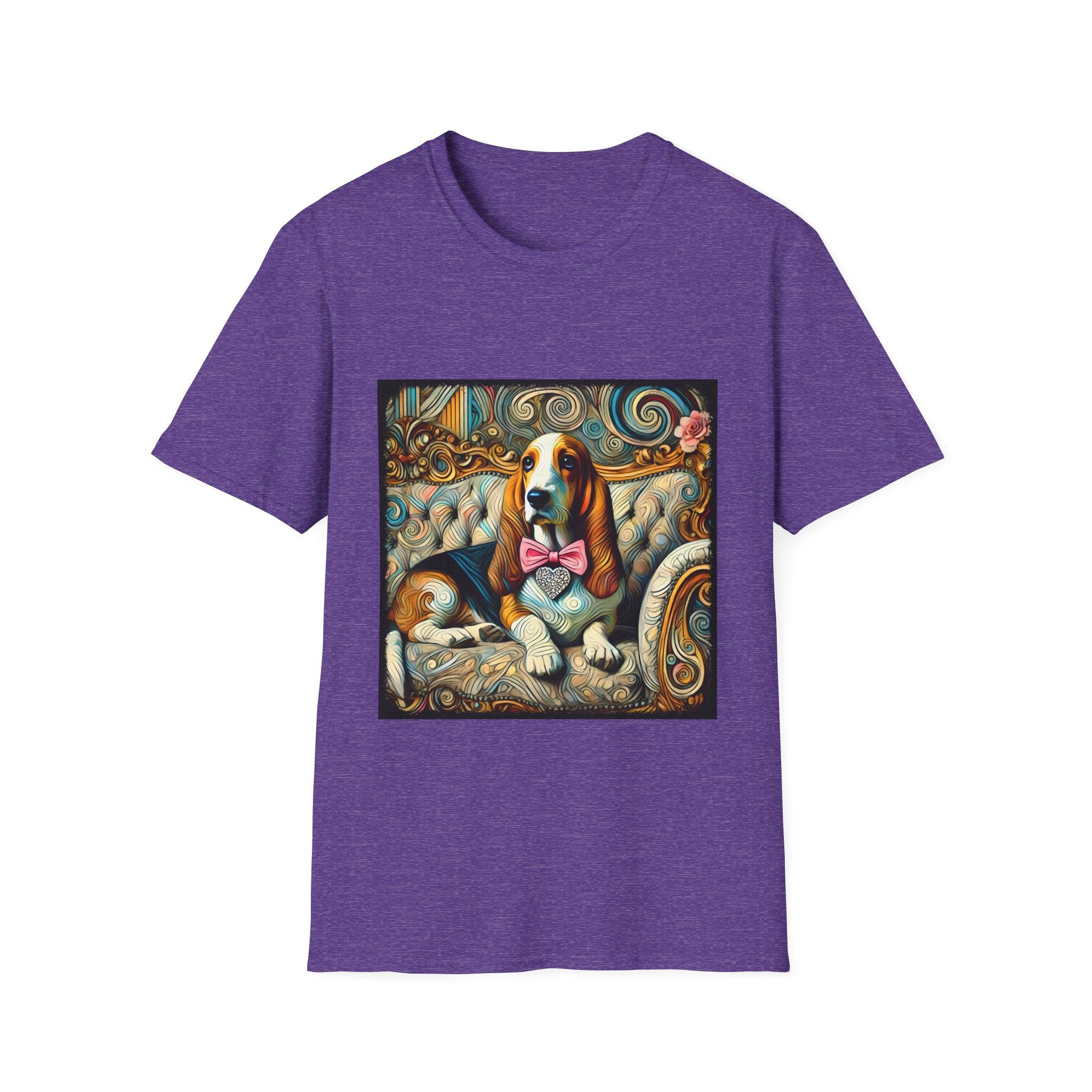 Basset Hound Diamond Swirl | Unisex Dog T-Shirt