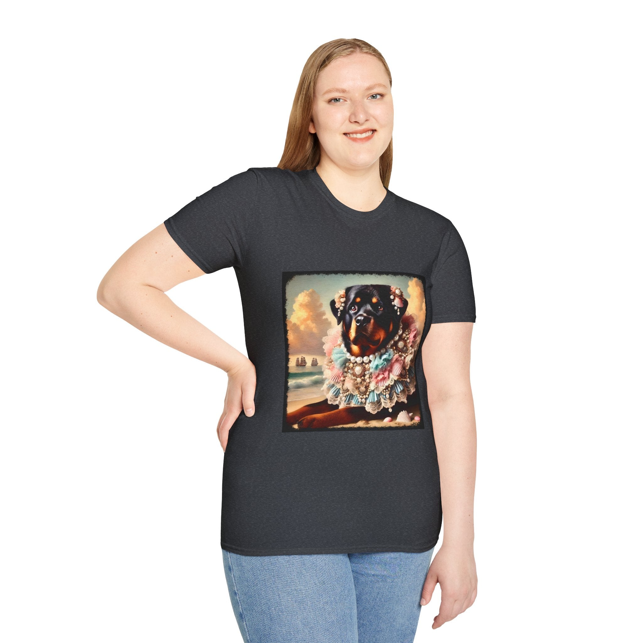 Rottweiler Beach Beauty | Unisex Dog T-Shirt
