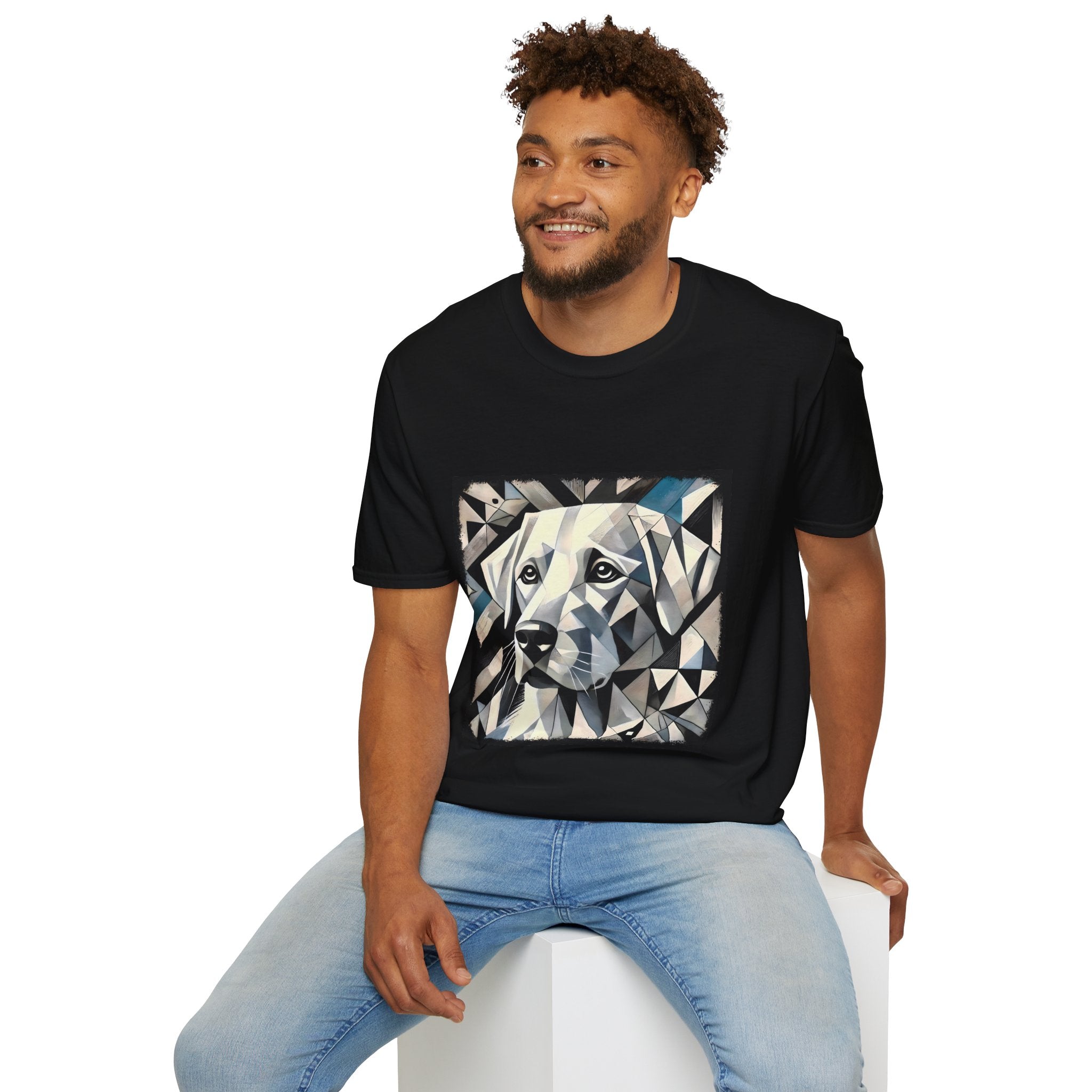 Labrador Retriever White Geometric | Unisex Dog T-Shirt
