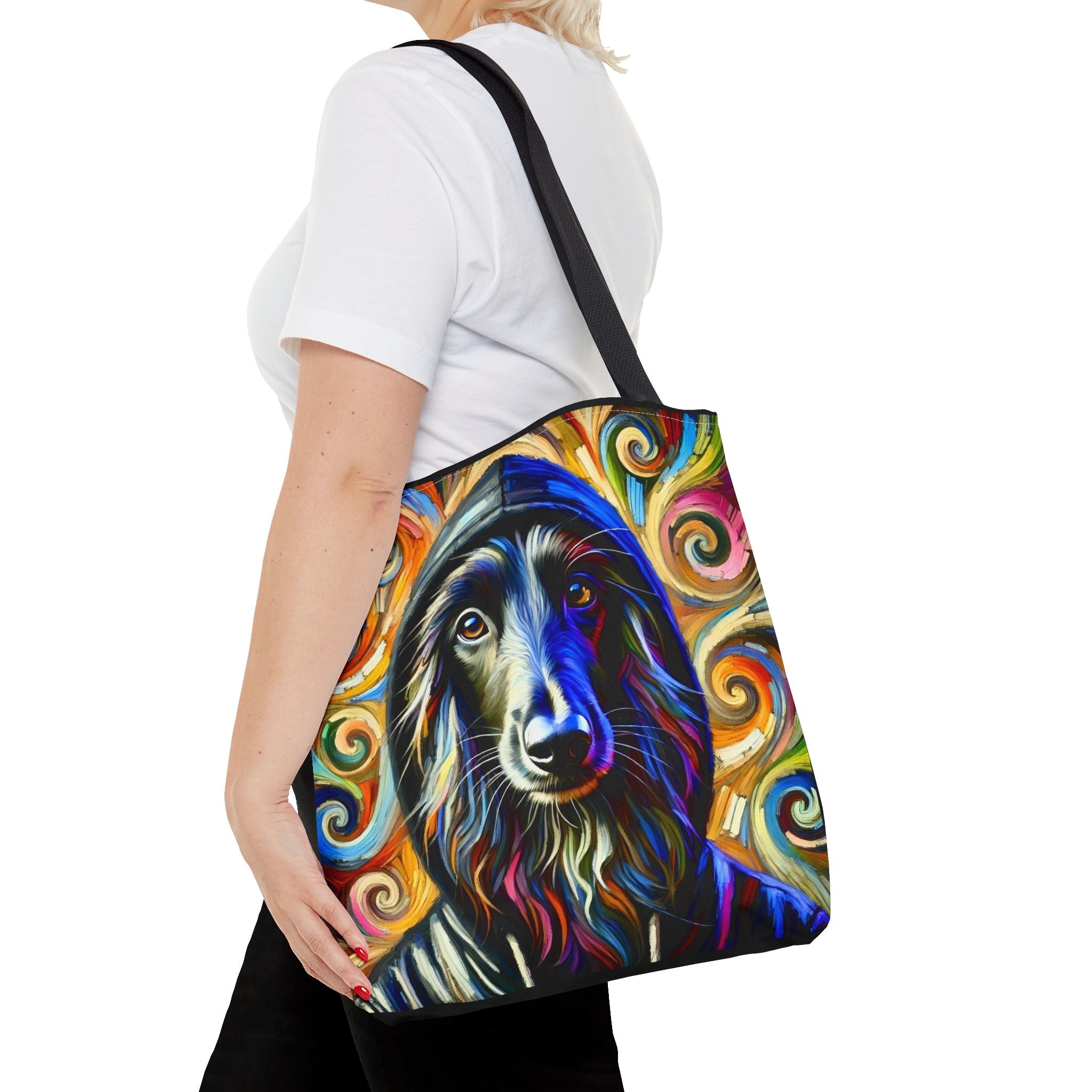 Afghan Hound Hoodie Swirl | Dog Themed Tote Bag