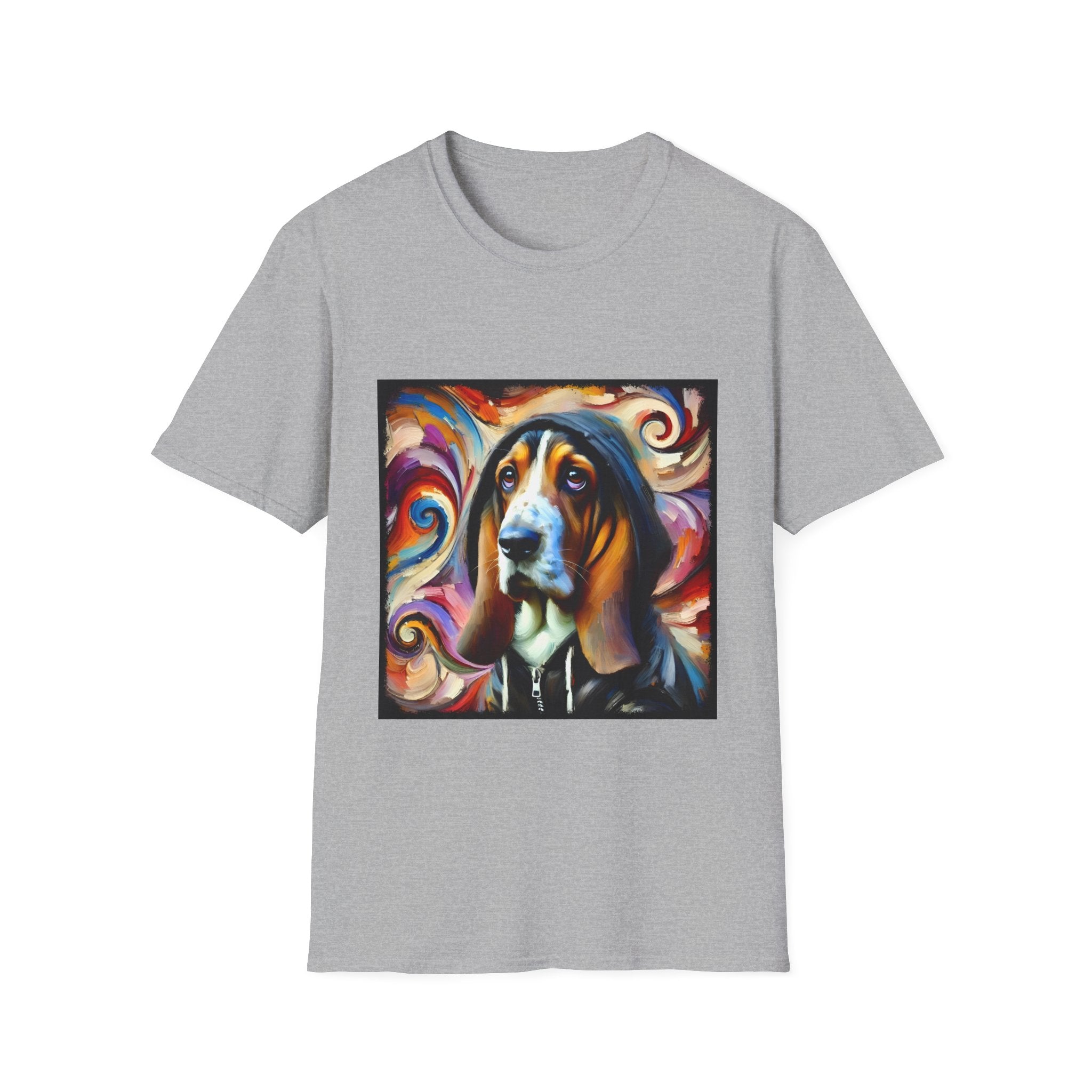 Basset Hound Hoodie Swirl | Unisex Dog T-Shirt