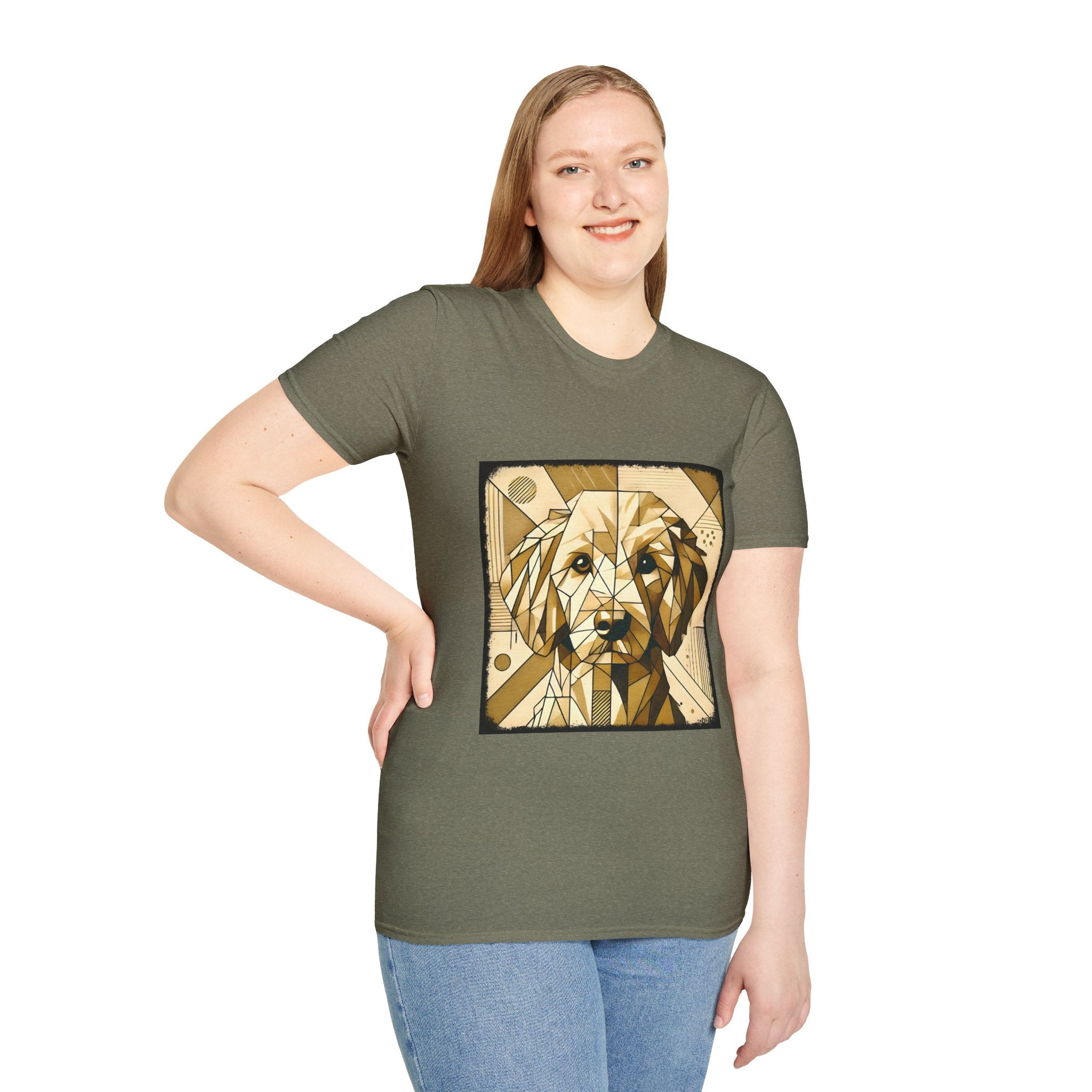 Golden Retriever Golden Geometric | Unisex Dog T-Shirt