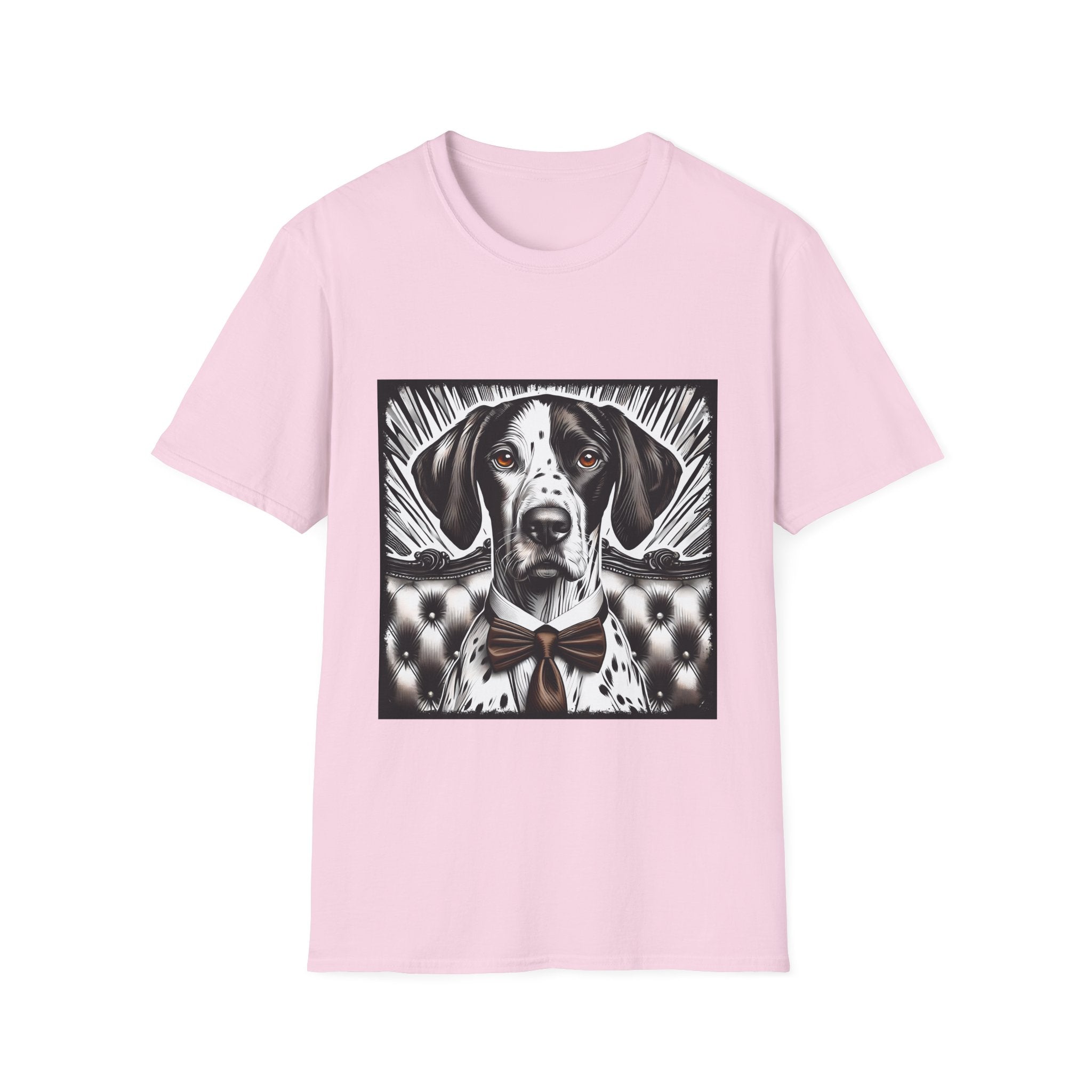German Shorthaired Pointer B&W Bold Eyes  | Unisex Dog T-Shirt