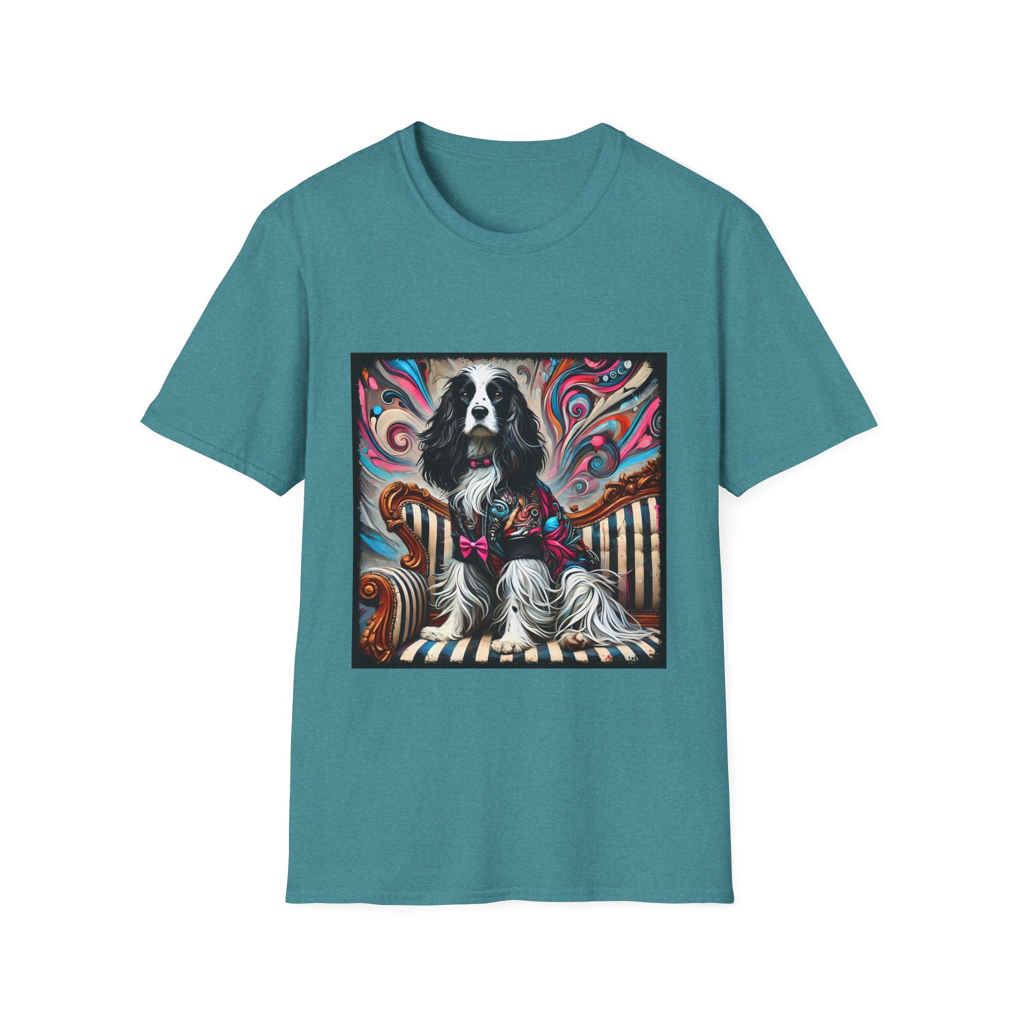 English Springer Spaniel Pink Rocker | Unisex Dog T-Shirt