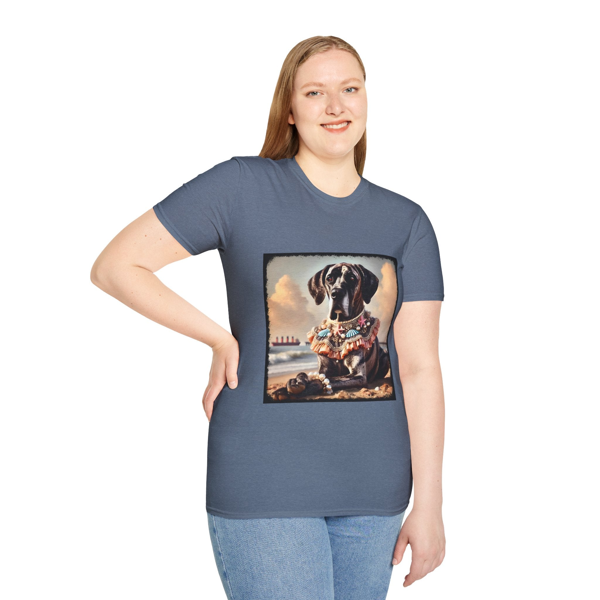 Great Dane Beach Brindle | Unisex Dog T-Shirt
