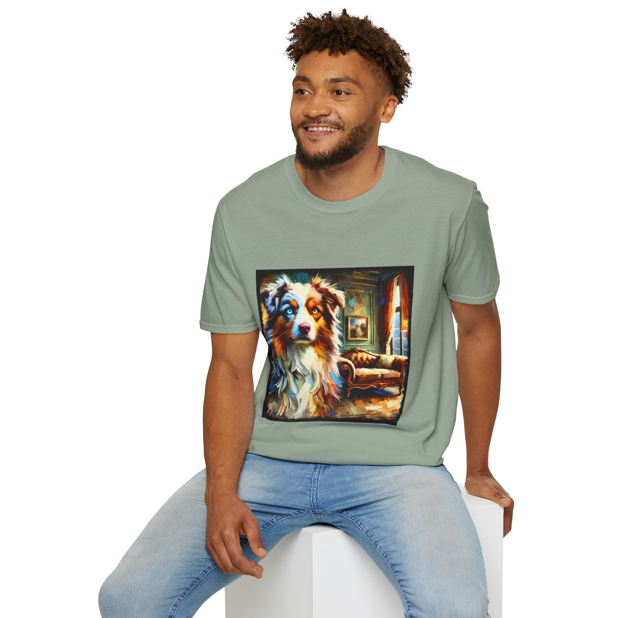 Australian Shepherd Artsy Classic | Unisex Dog T-Shirt