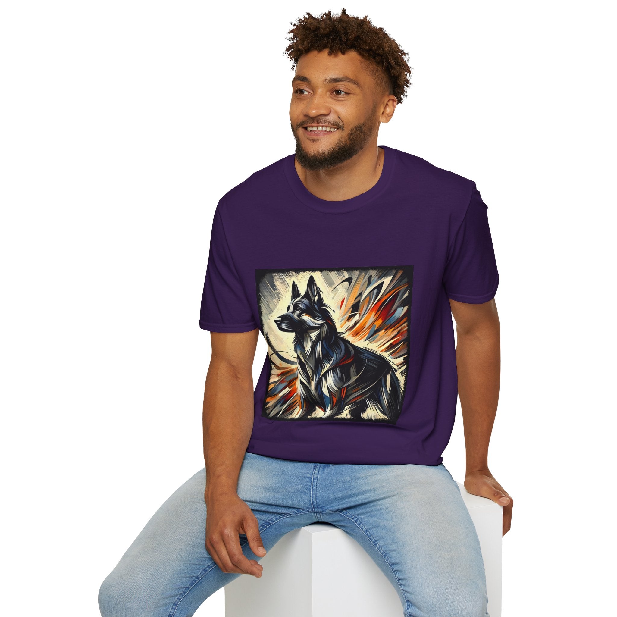 German Shepherd Fire Classic | Unisex Dog T-Shirt