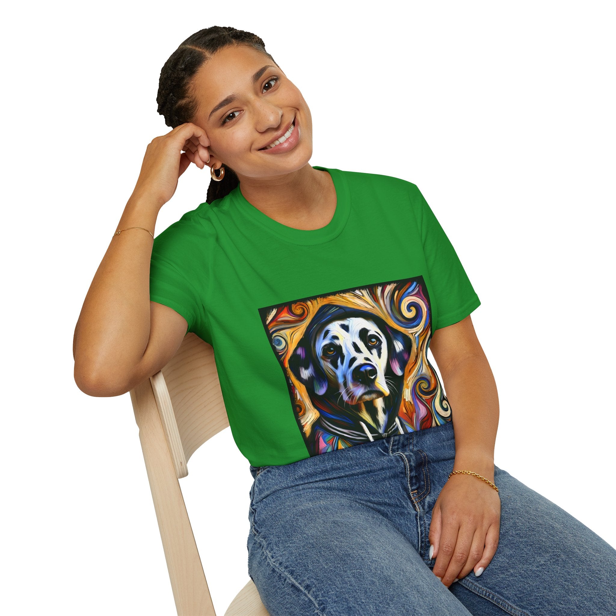 Dalmatian Relaxed Swirl | Unisex Dog T-Shirt