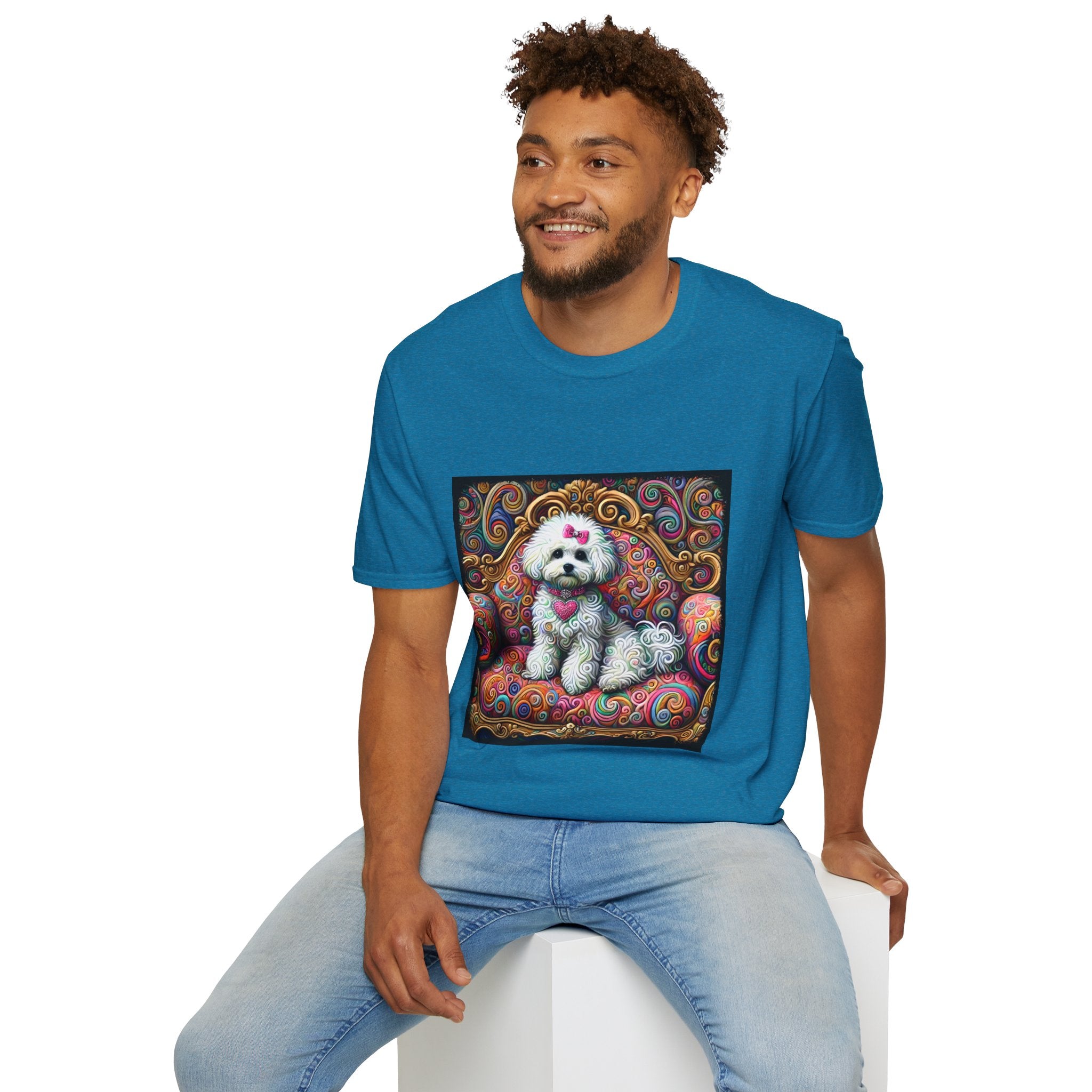 Bichon Frise Love Swirl | Unisex Dog T-Shirt
