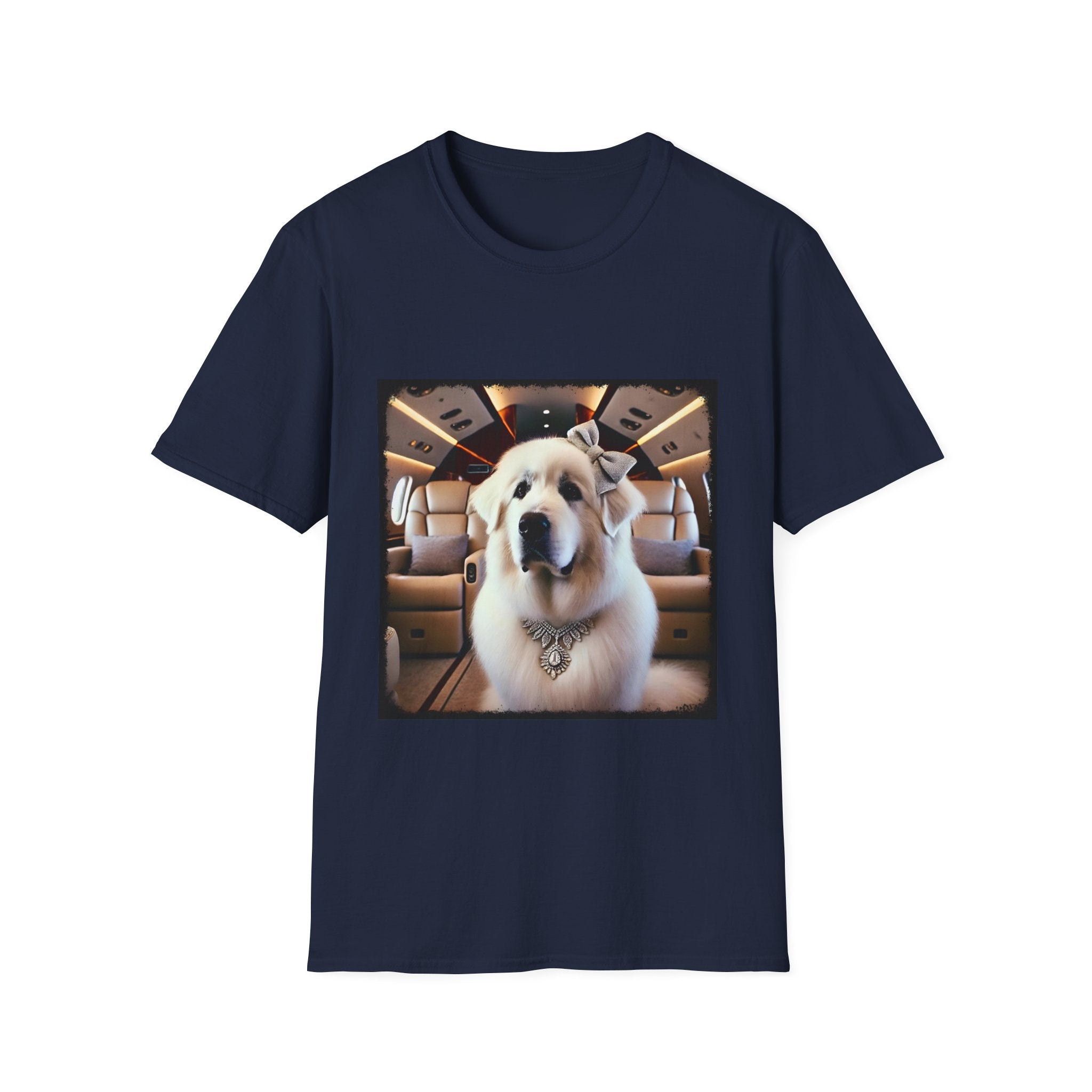 Great Pyrenees Graphic Dog Tee – Jet Setter Artwork