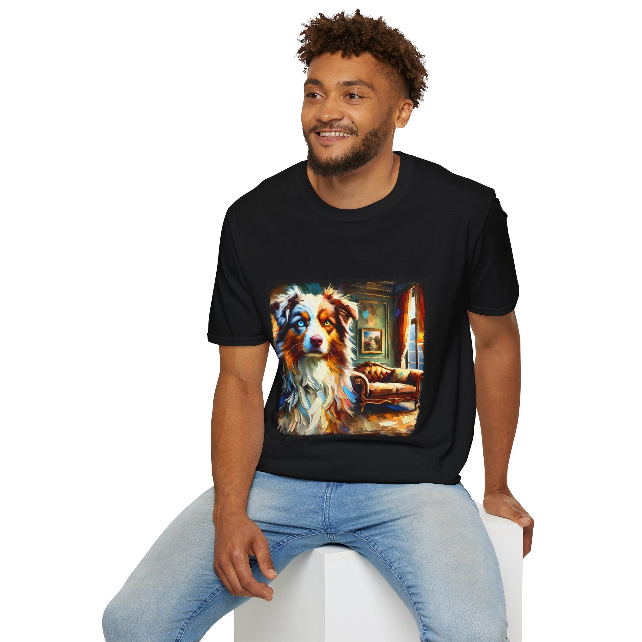 Australian Shepherd Artsy Classic | Unisex Dog T-Shirt