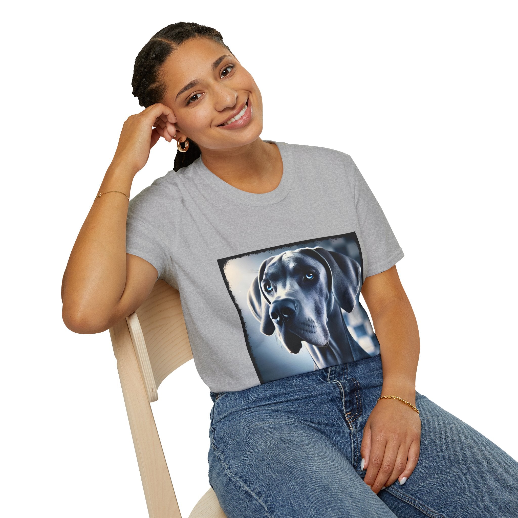 Great Dane Regal Pose | Unisex Dog T-Shirt
