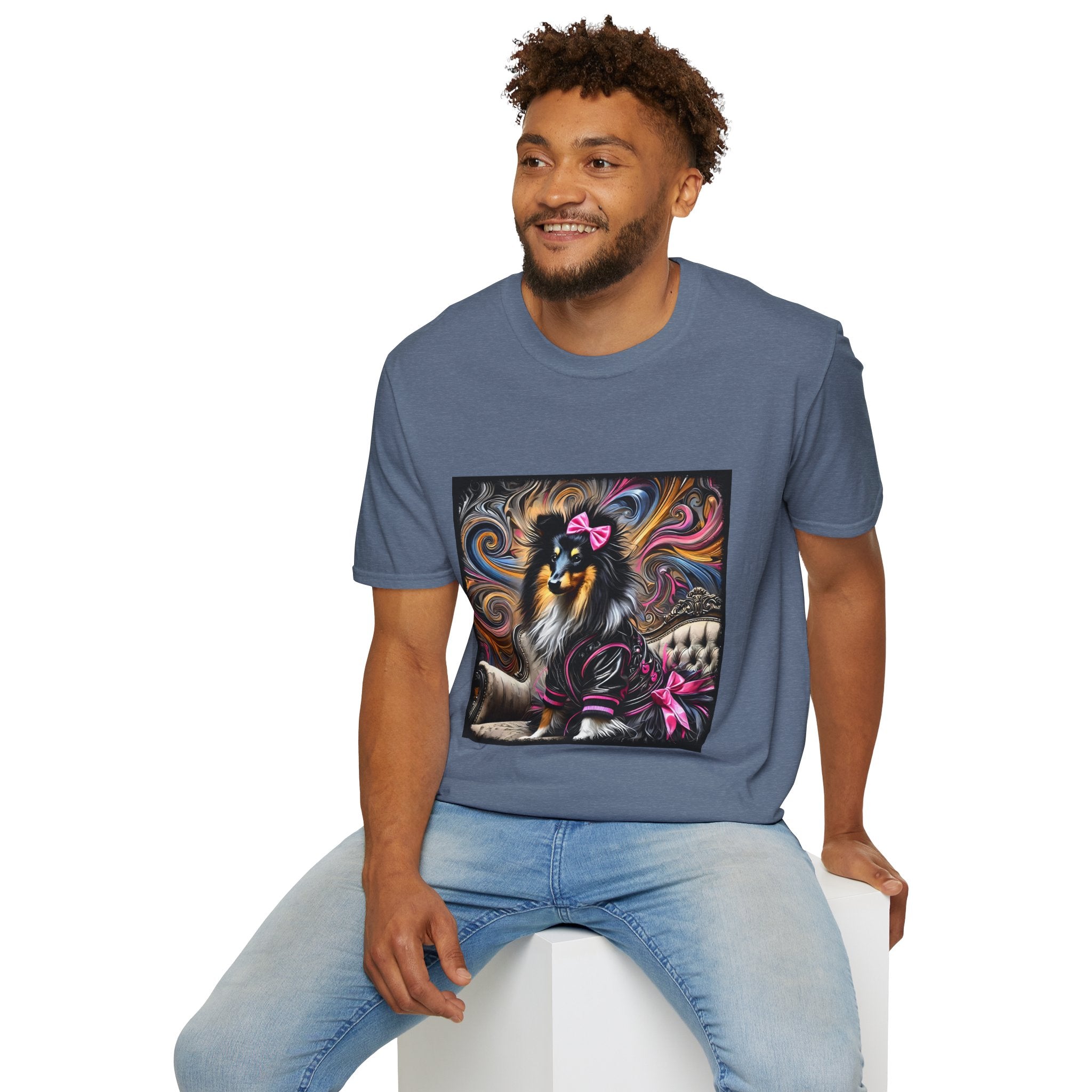 Collie Bold Rocker | Unisex Dog T-Shirt