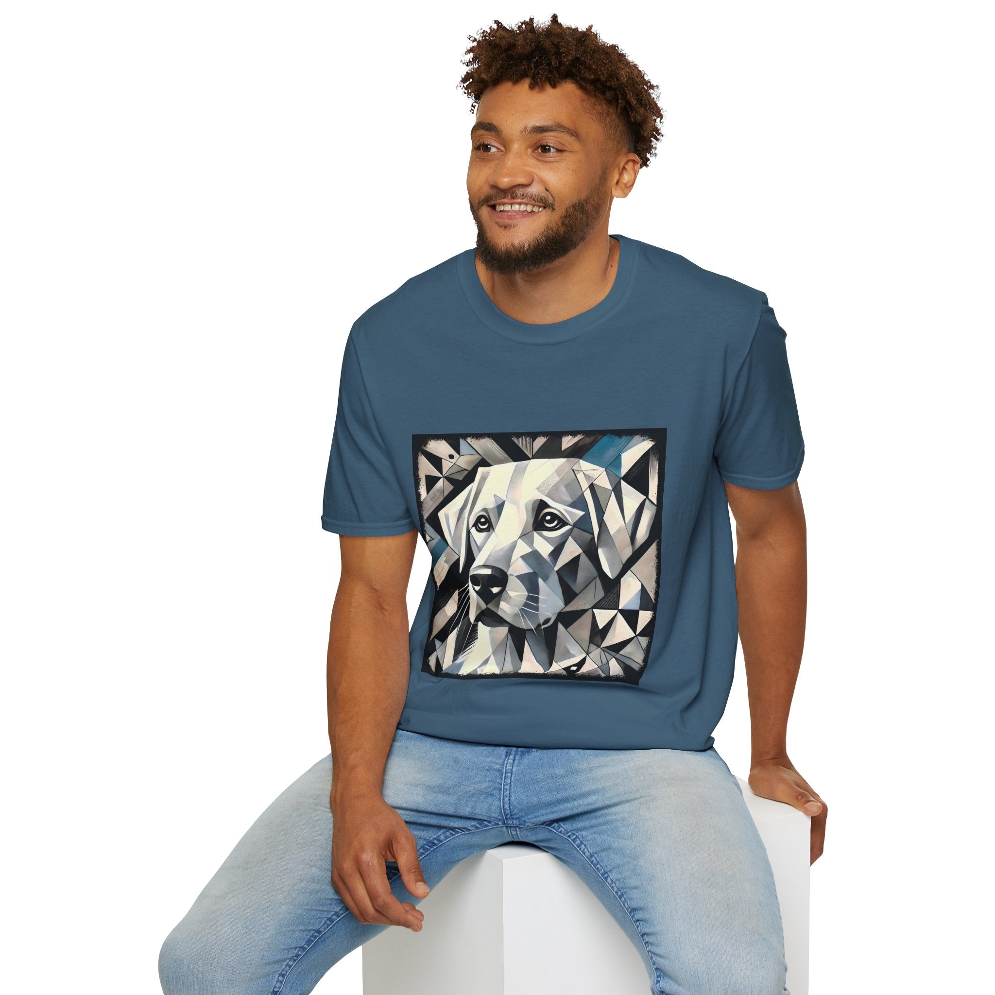 Labrador Retriever White Geometric | Unisex Dog T-Shirt